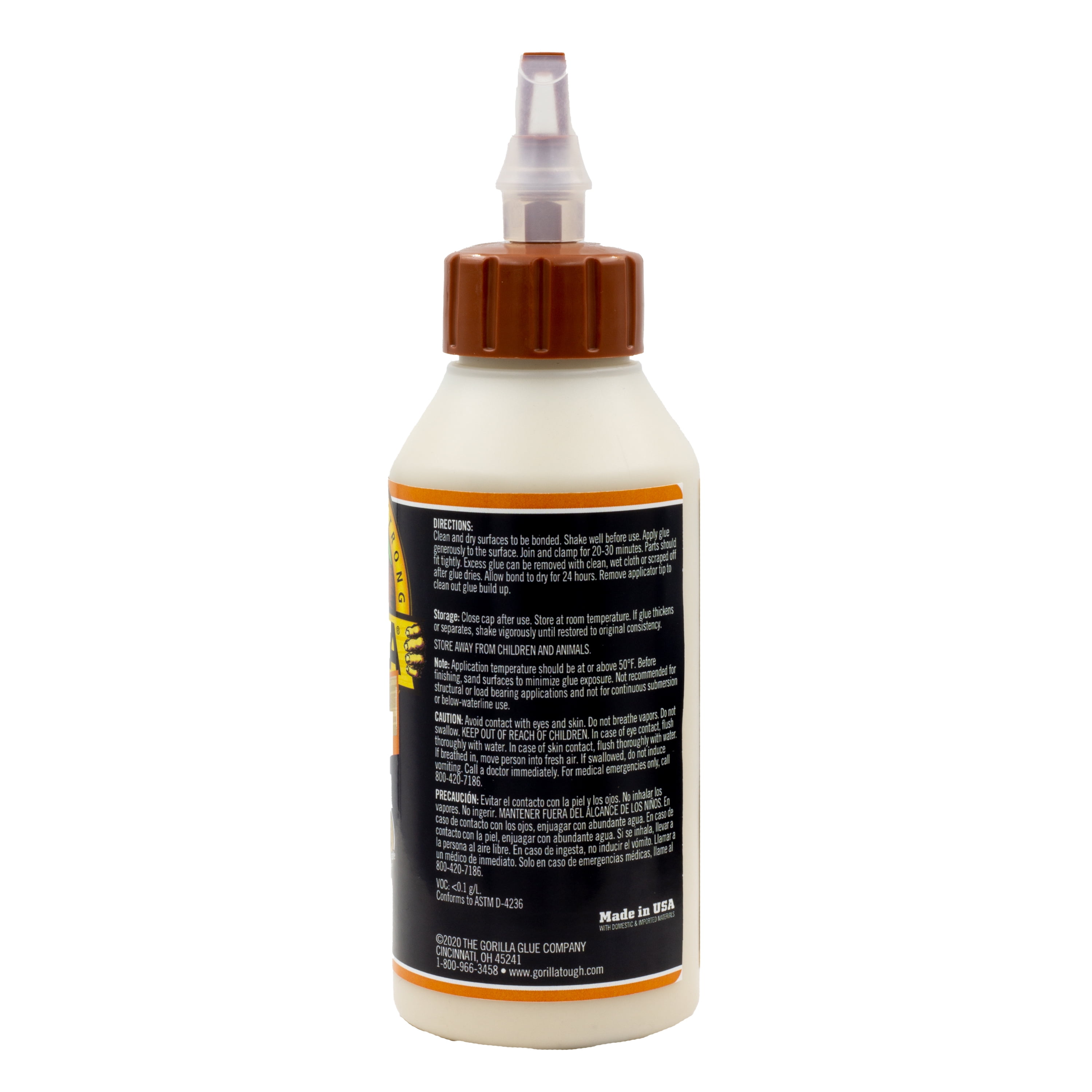 Gorilla Ultimate Waterproof Wood Glue, Heavy-Duty Adhesive for Indoor and Outdoor Projects (Natural, 8 oz) rqx13