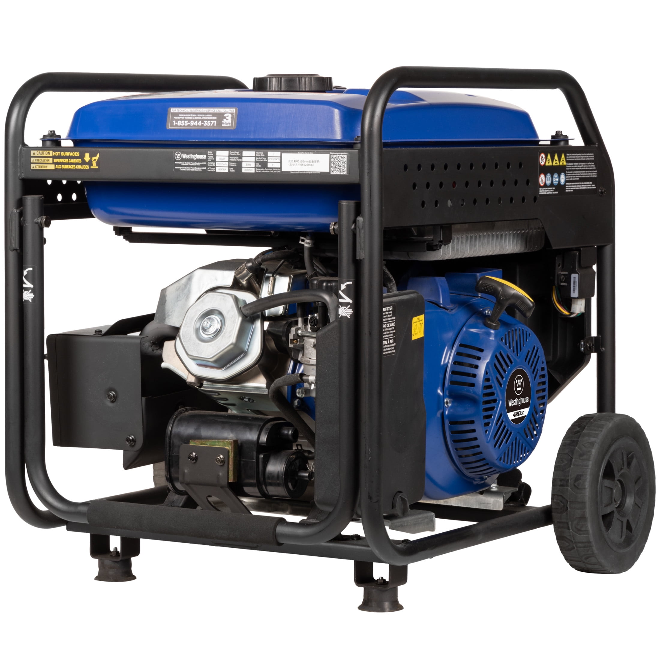 Westinghouse 10,000 Peak Watt Portable Inverter Generator (Gas Powered, Remote Start, 147.7 lb) y74wd