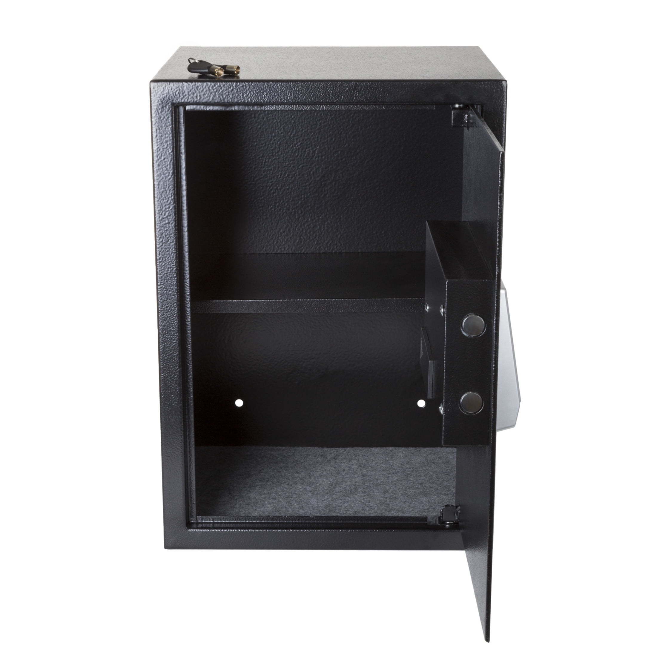 Stalwart Steel Digital Security Safe with LED Keypad and Emergency Override Keys (Black, 13.5 in x 12 in x 19.75 in) e4sbq