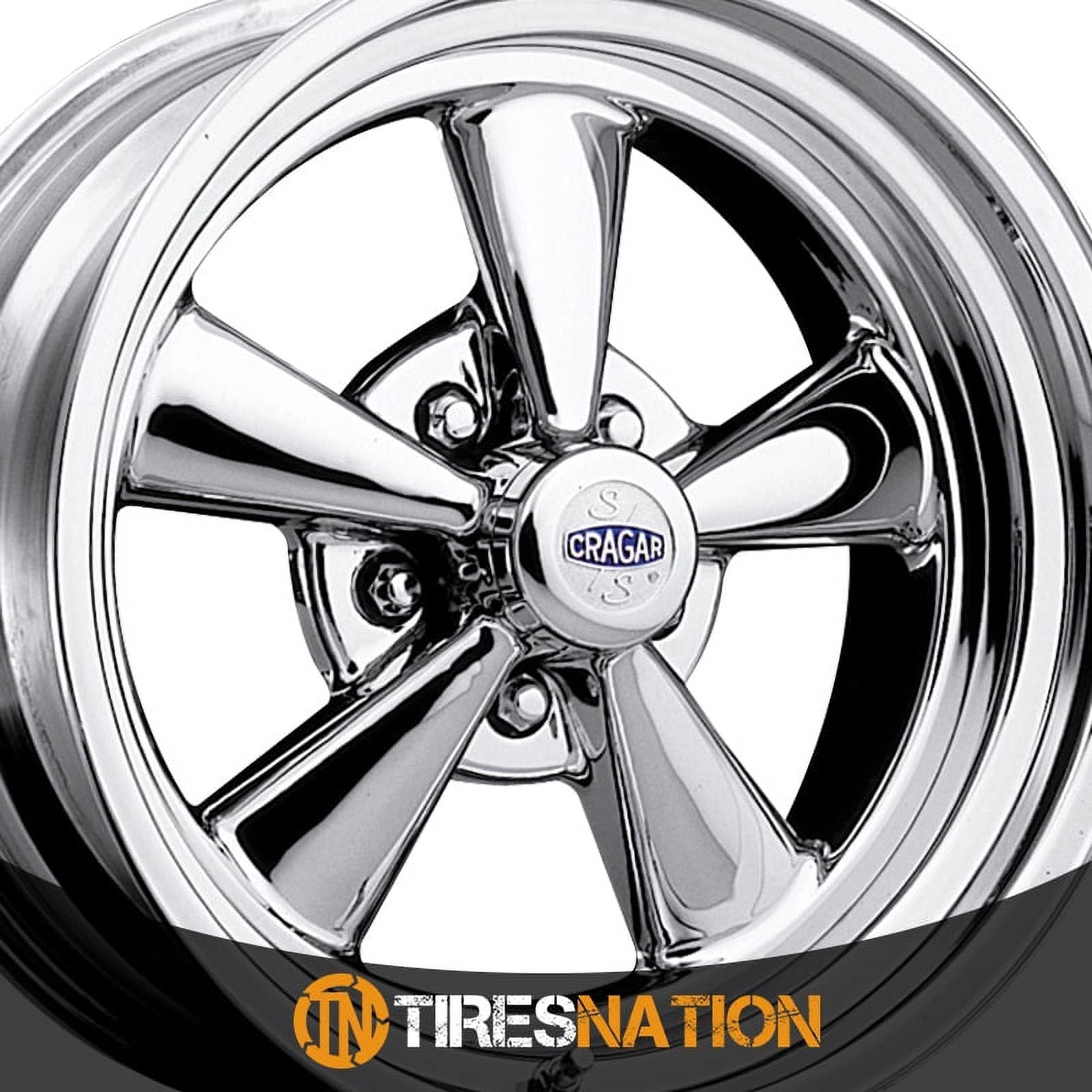 Cragar 08/61 S/S Series Mag Wheel Chrome Finish (14x7 in, 5x101.6 mm Bolt Pattern) 0si56