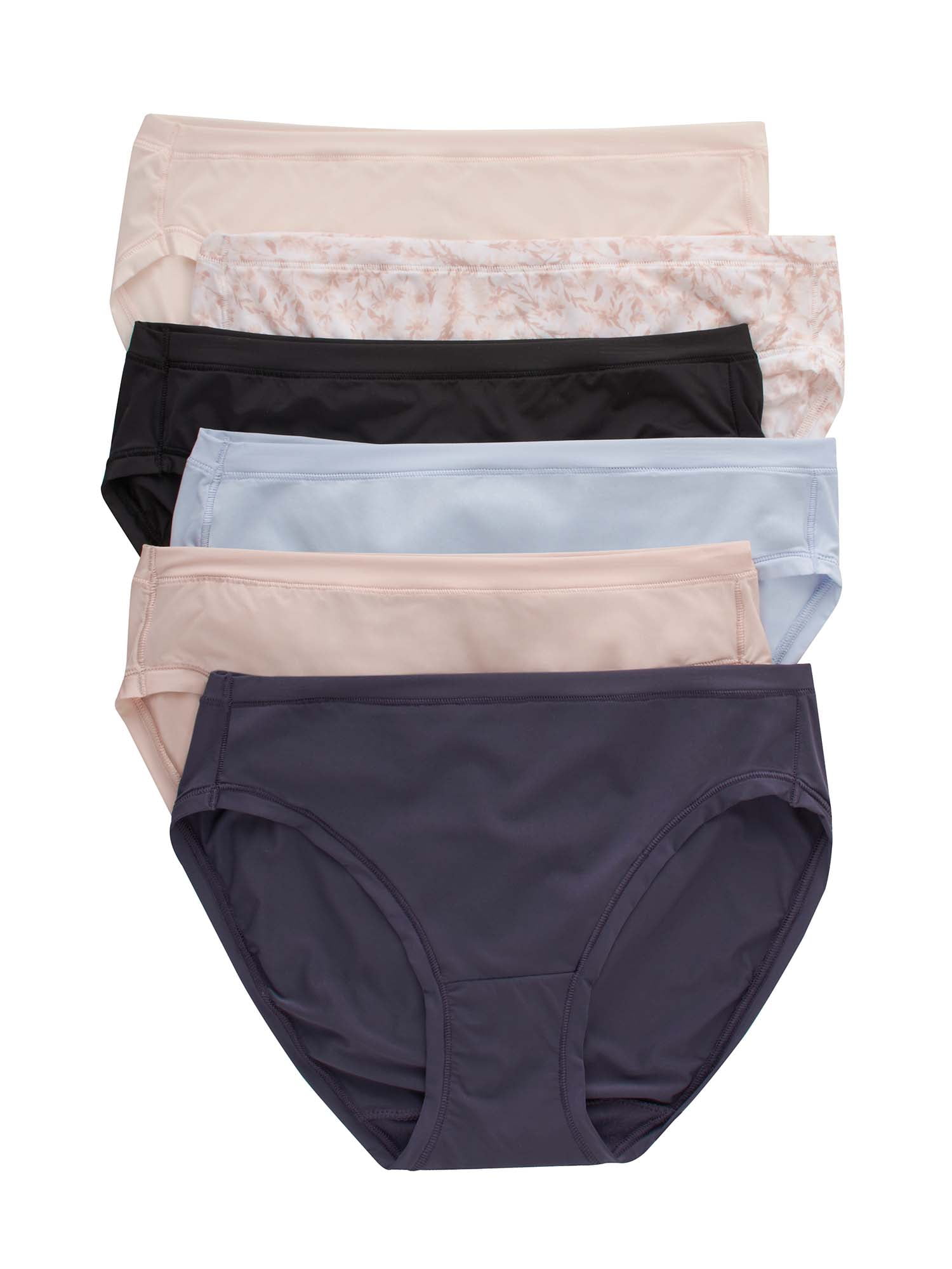 Hanes Women's Bikini Underwear, Comfort Flex Fit Stretch Panties (Assorted Colors, 6-Pack) tr38j