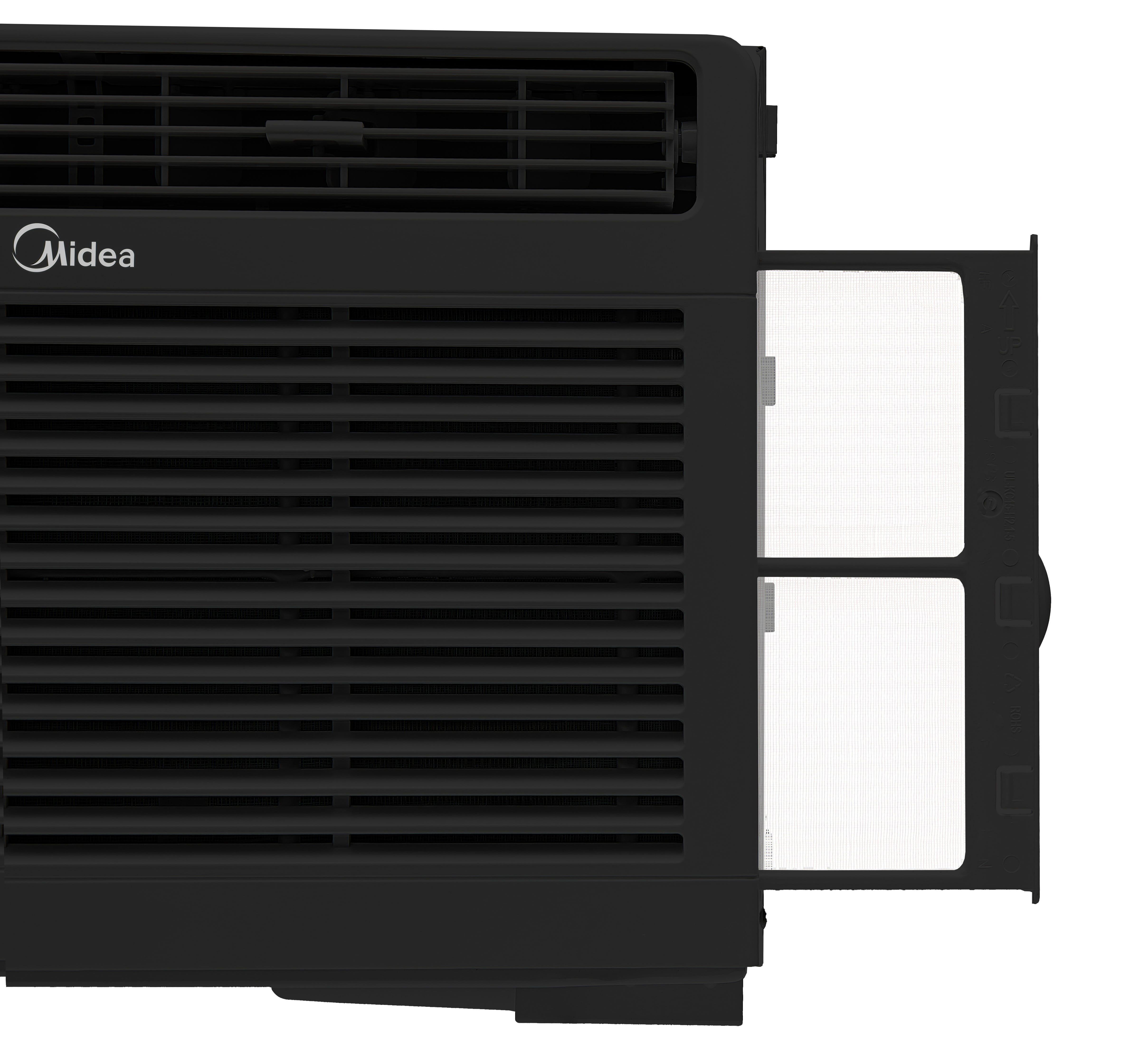 Midea 5,000 BTU Mechanical Window Air Conditioner, Compact Cooling for Rooms up to 150 Sq. Ft. (Black) cde8h