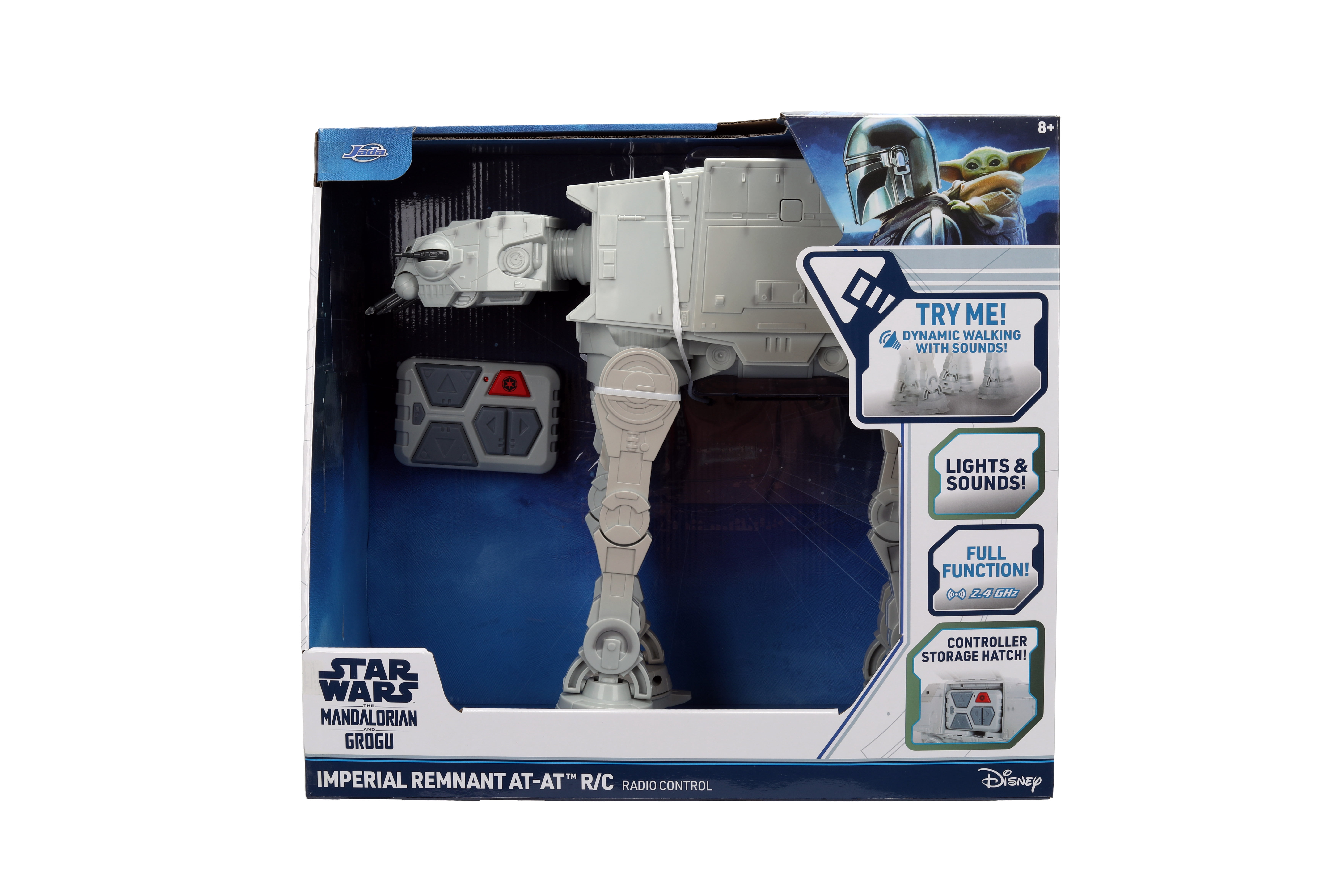 Star Wars Jada Toys AT-AT Walker Remote Control Vehicle with Lights and Sounds (Grey, 13 in) 0zz6i