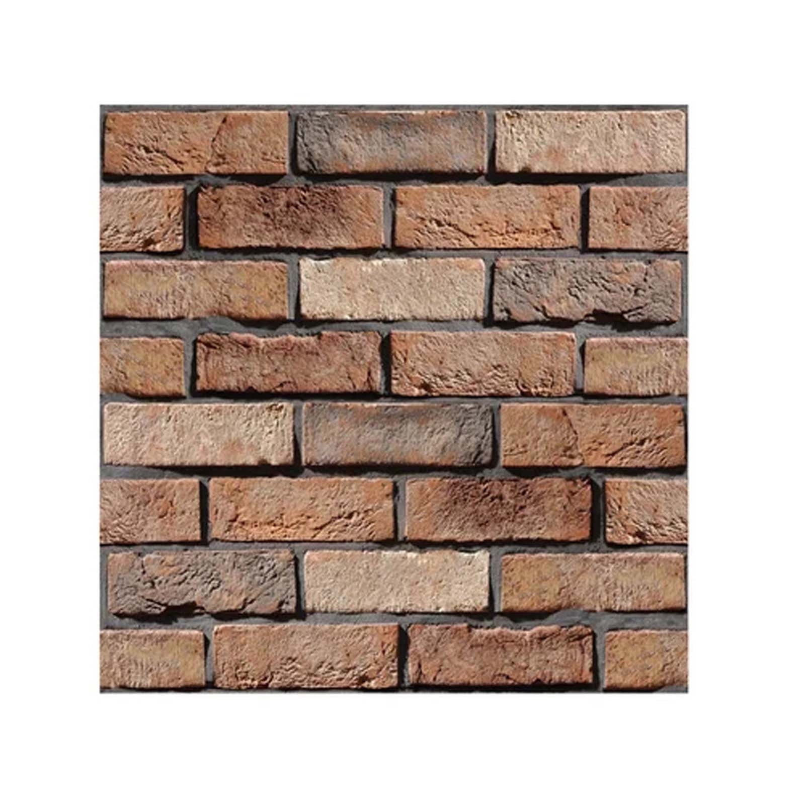 Twfbrm 3D Peel and Stick Wall Panels, Faux Brick Backsplash Tiles for Kitchen and Bathroom (10 Pack, 11.8 in x 11.8 in) bwvyw