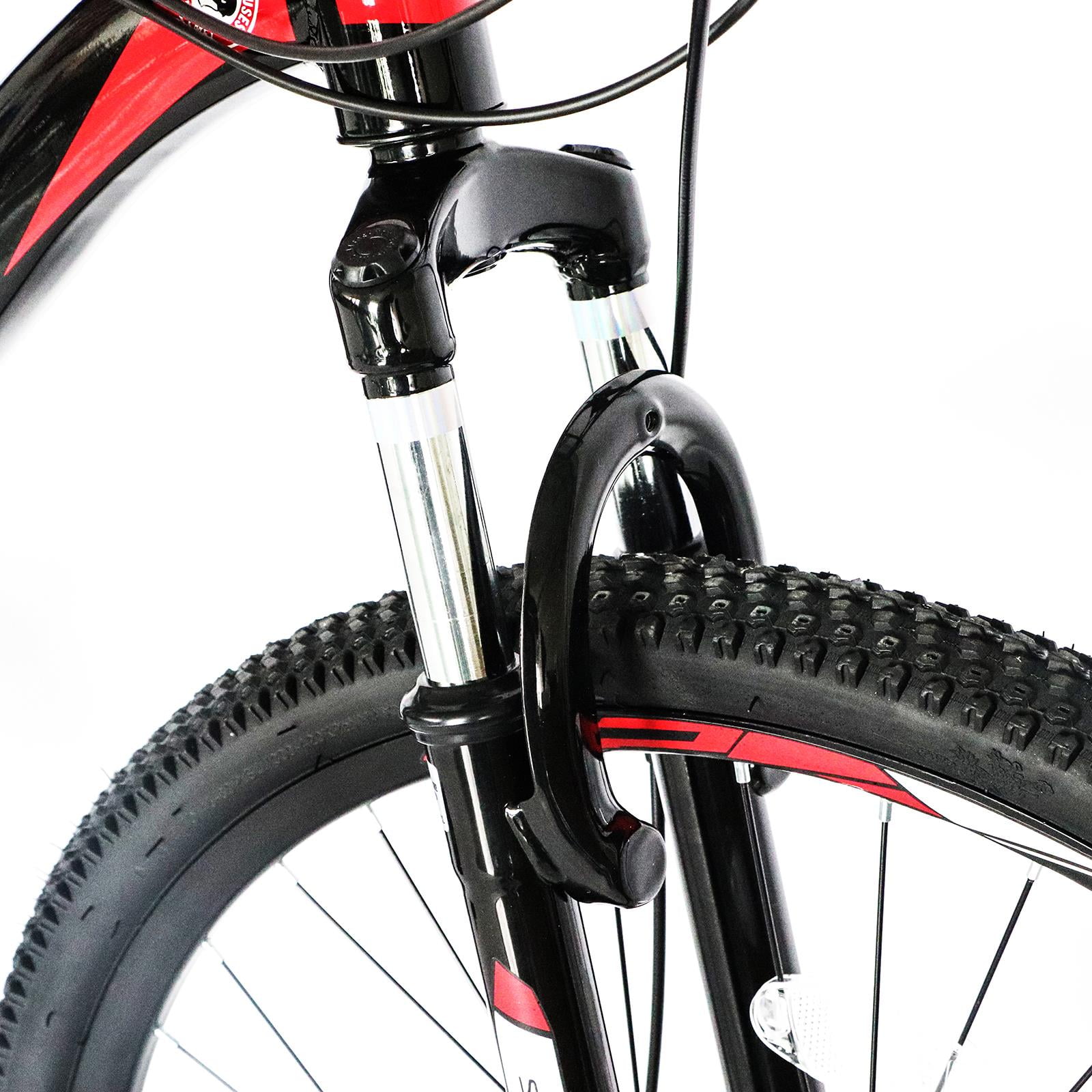 Ktaxon 26 in Explorer Mountain Bike 21 Speed (Black, Red) xlzo8