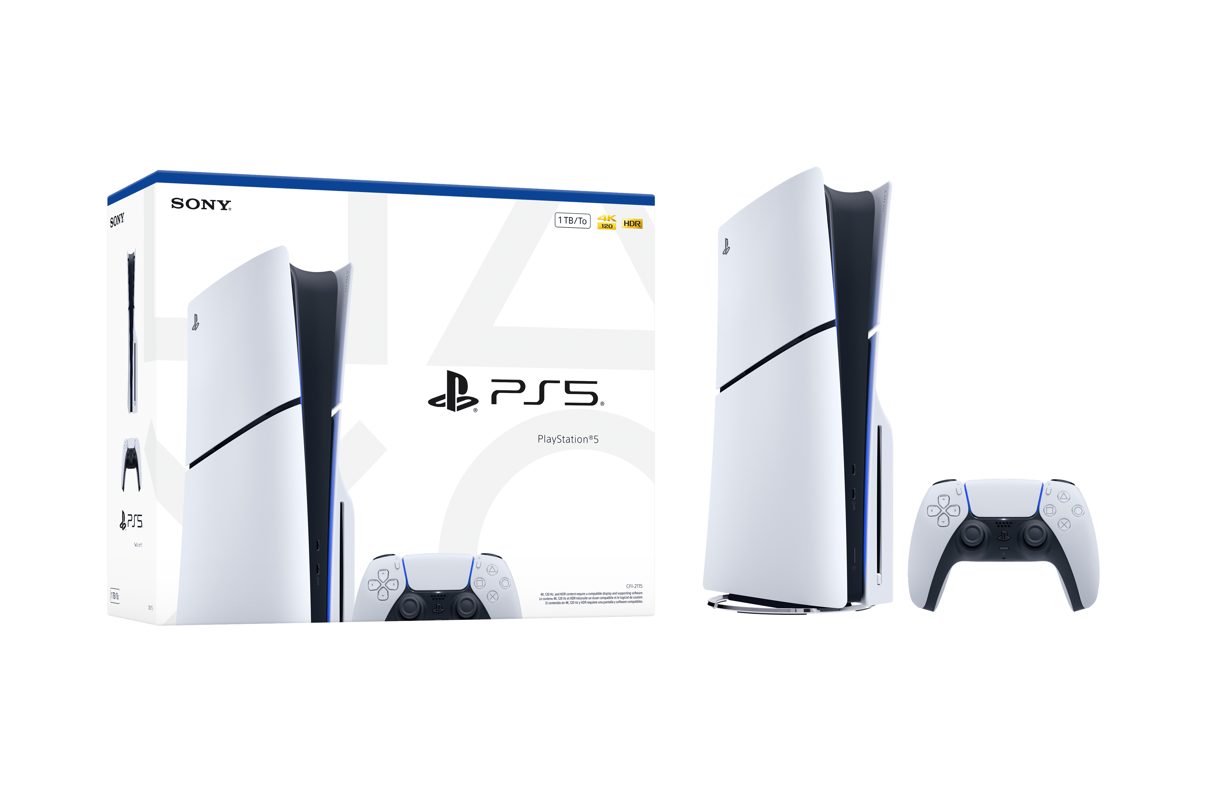 PlayStation 5 Disc Console Slim Gaming System (White, 1TB) i8bwb