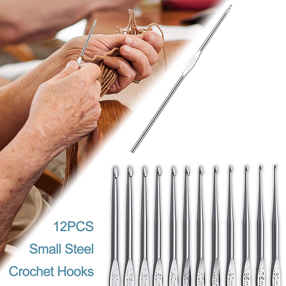 FUYGRCJ 59-Piece Crochet Starter Kit with Ergonomic Hooks and Yarn (59 Pieces) 25de4