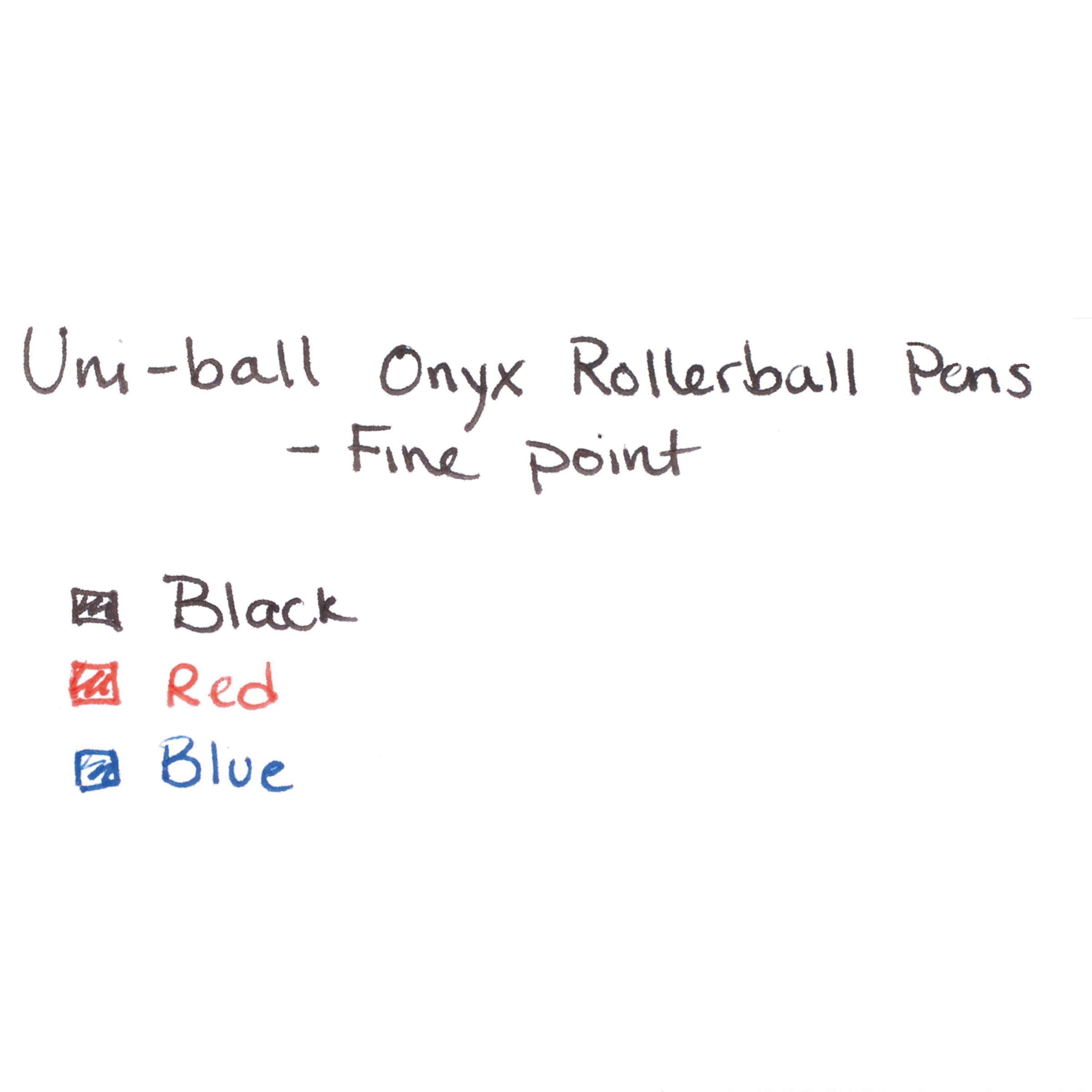 uni-ball Onyx Roller Ball Stick Pen (Red Ink, Fine Point, 12 Count) jg773