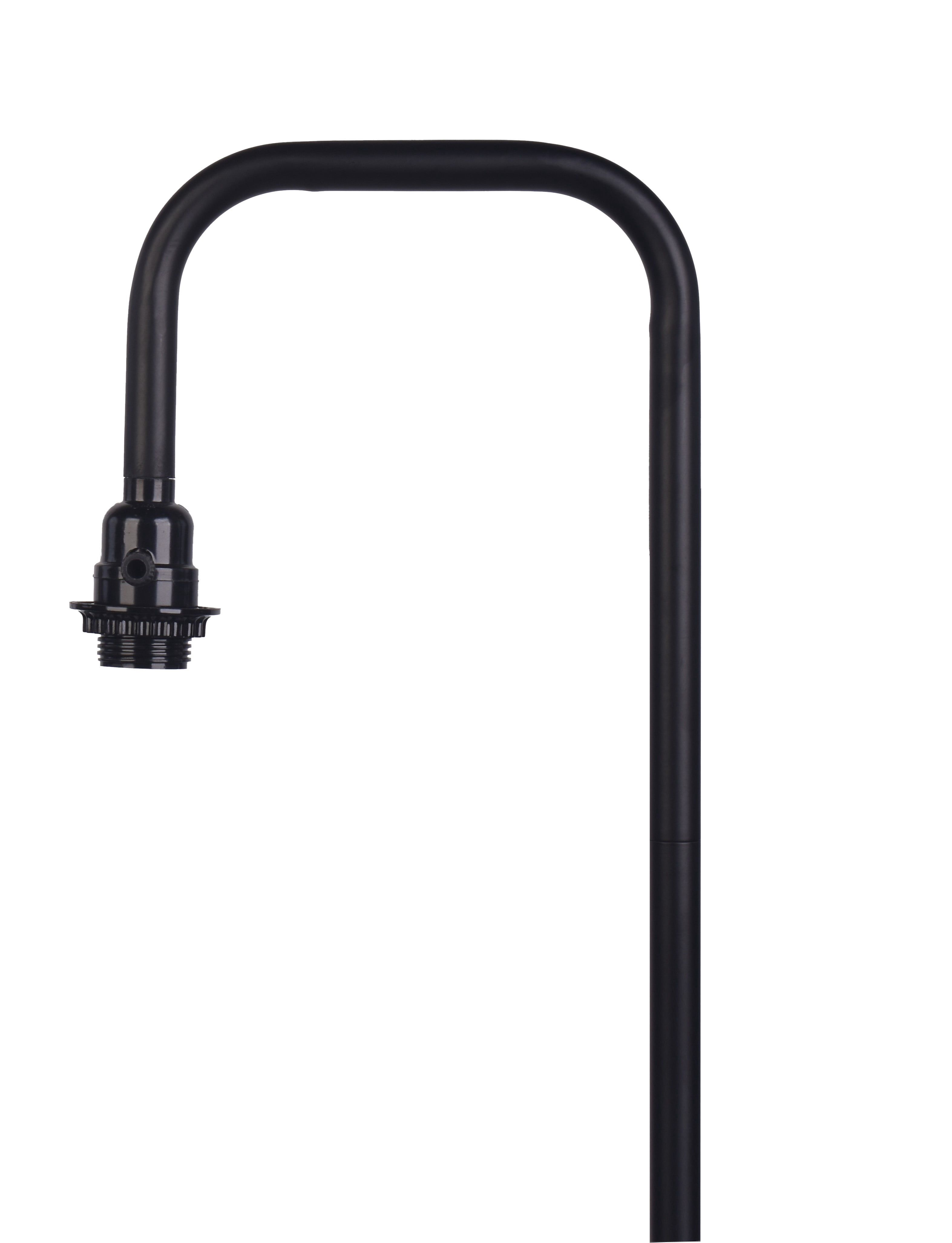 Mainstays Metal Floor Lamp with Natural Rope Shade (Black, 59 in) n64t8