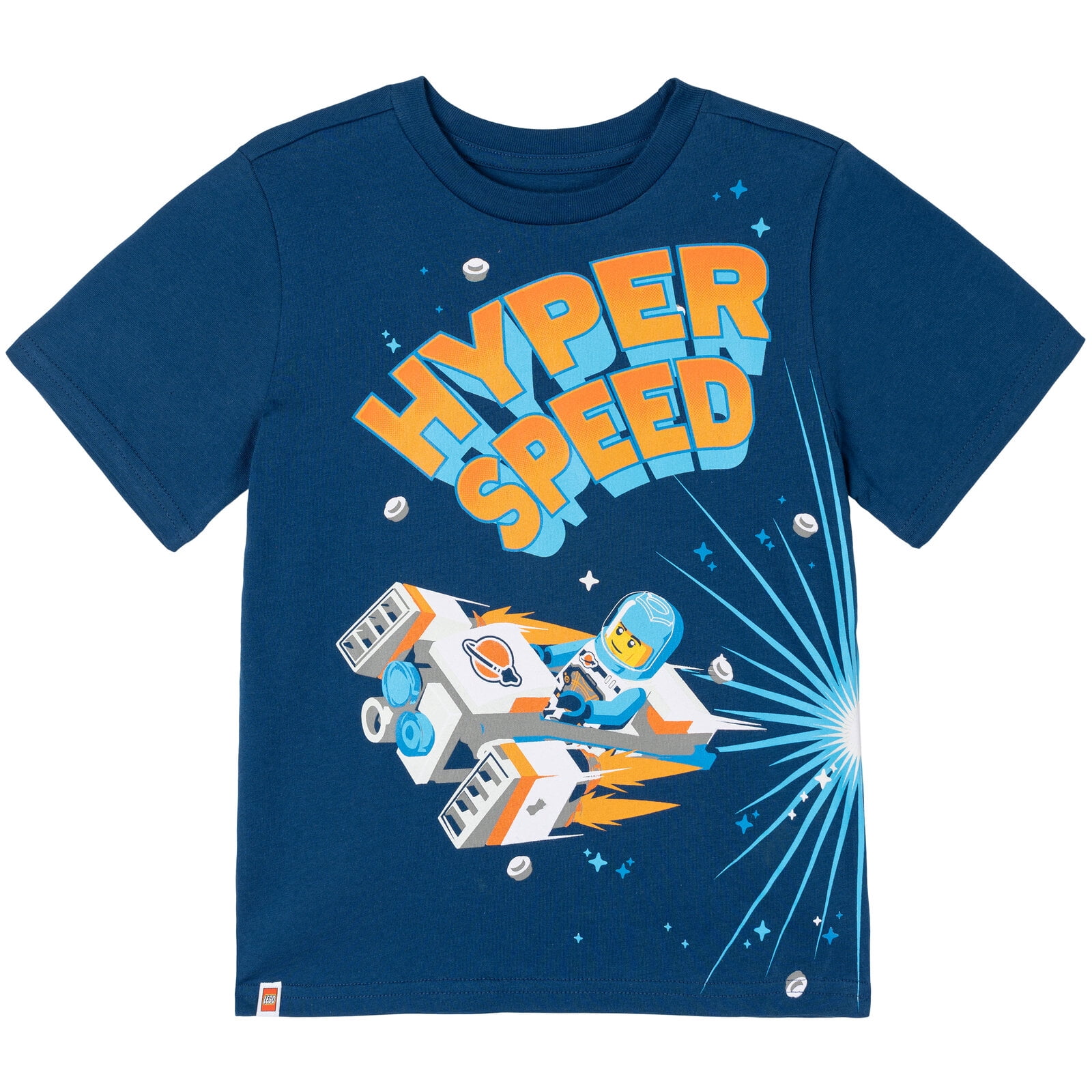 LEGO Toddler Boys' Short Sleeve Graphic T-Shirt (Navy, 4T) gljkg
