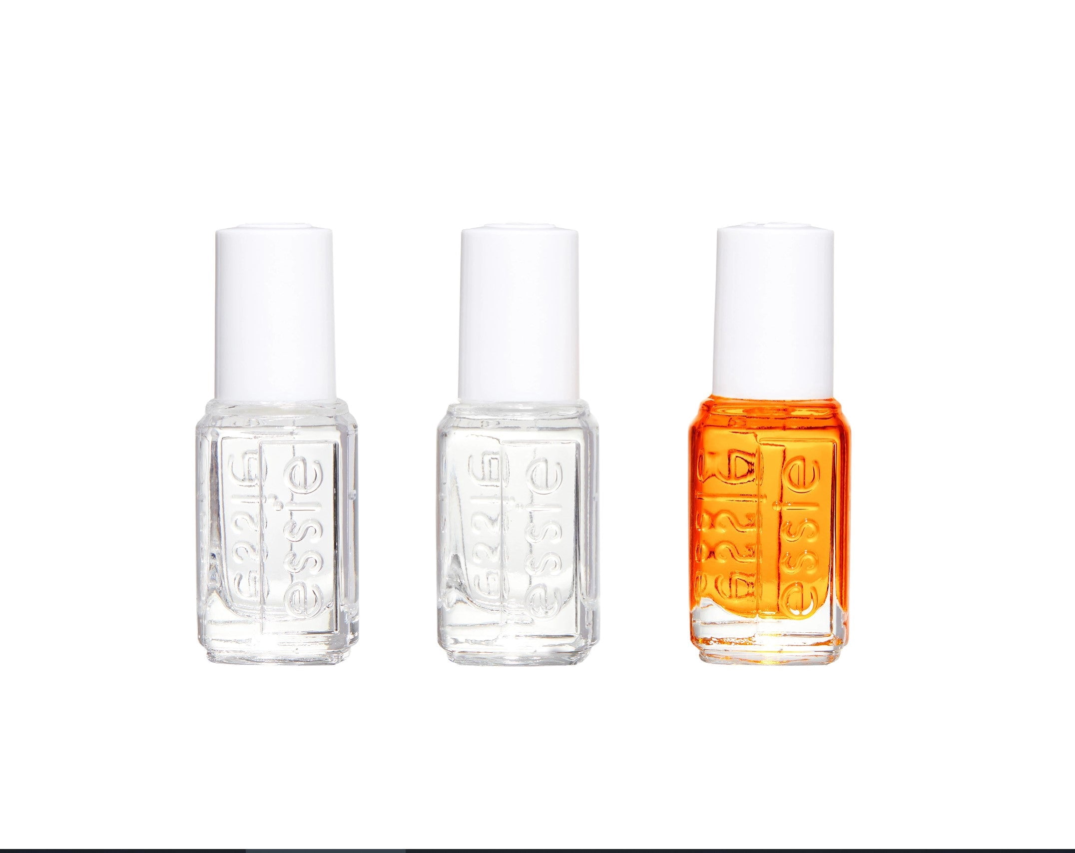 essie 3 Piece Mini Nail Care Essentials Starter Kit (Clear, 0.45 fl oz) odxpd