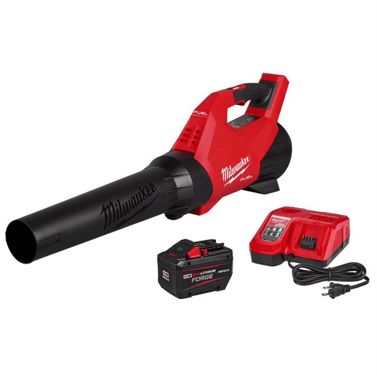 Milwaukee M18 FUEL Brushless Cordless Leaf Blower Kit with 12.0 Ah FORGE Battery and Rapid Charger (120 MPH, 500 CFM) gd7y5