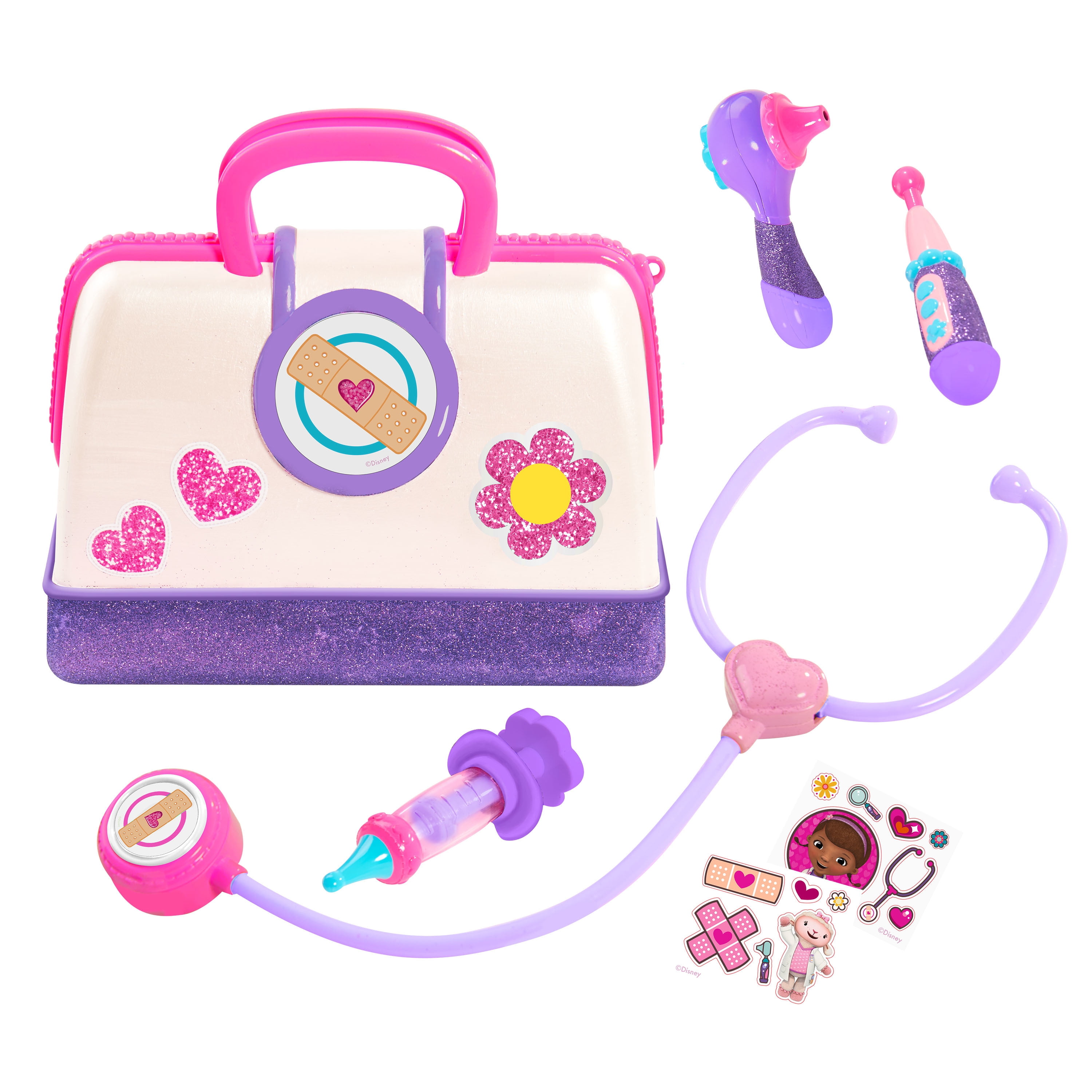 Doc McStuffins Toy Hospital Doctor Bag Set (8-Piece, Pretend Play Medical Kit) s6m1g