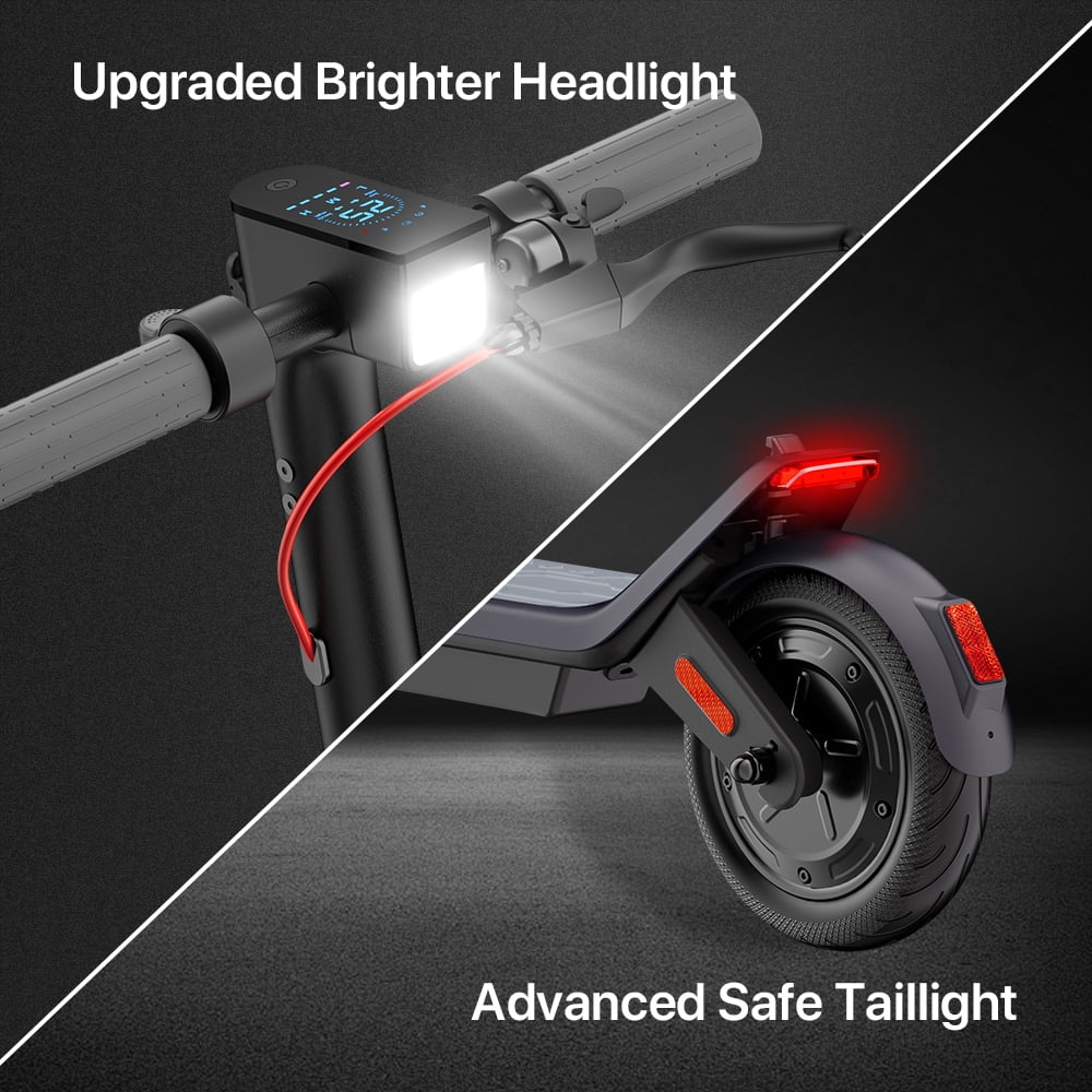 Golucky Electric Scooter, Foldable Commuter E-Scooter with Smart App Control, 350W Motor, 15 MPH Max Speed, 19 Mile Range (10 in Tires) xr6t8