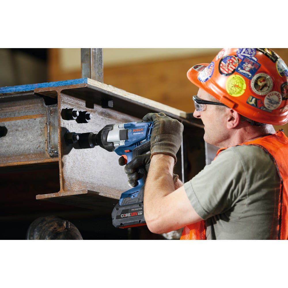 Bosch GDS18V-740CB14-RT PROFACTOR Brushless Cordless Impact Wrench Kit with Friction Ring (8 Ah Battery, 1/2 in) j8782