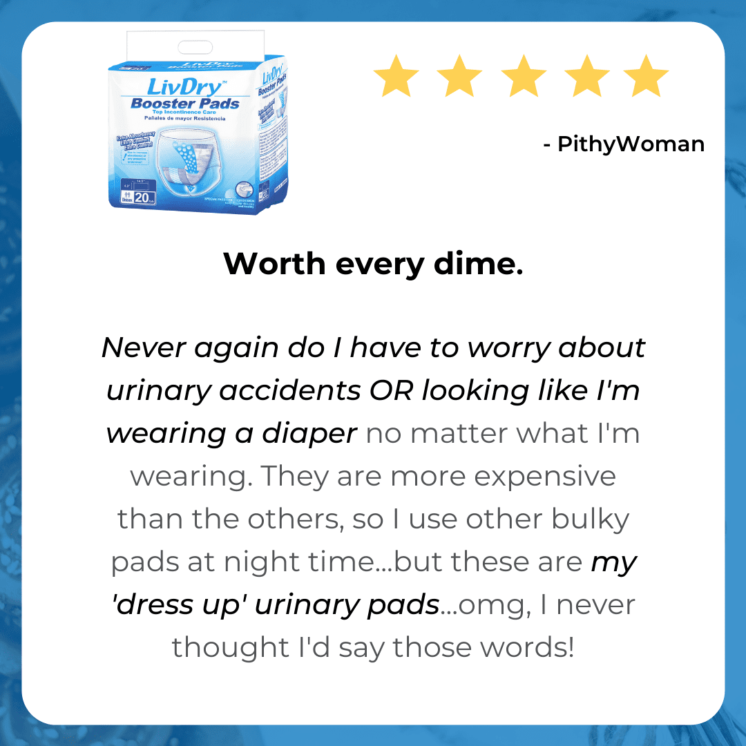LivDry Unisex Incontinence Booster Pads, Extra Absorbent Disposable Passthrough Liners (160-Pack) o3sk6