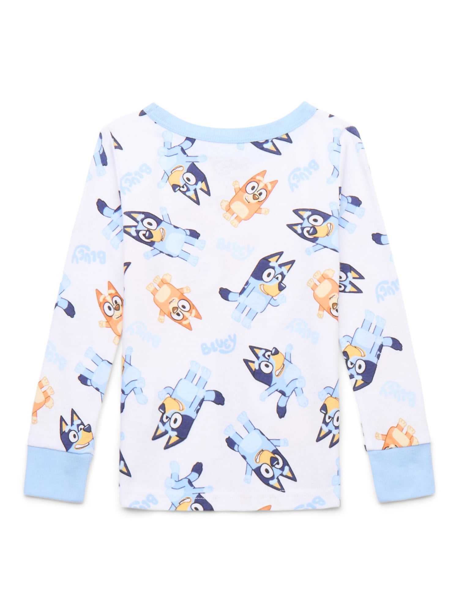 Bluey Toddler Long Sleeve Shirt and Pants Pajama Set (Blue, 2T) orkff