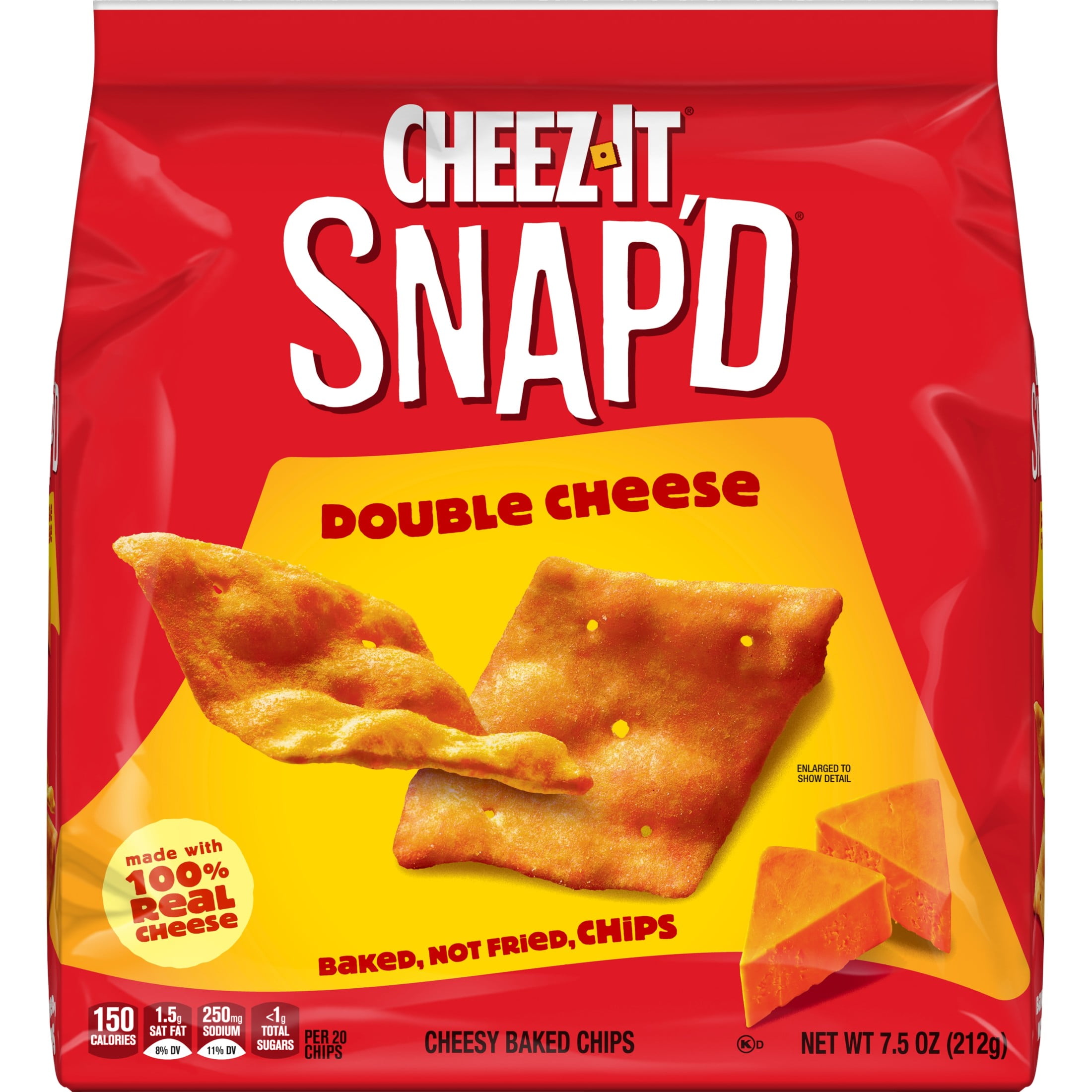 Cheez-It Snap'd Double Cheese Baked Snack Chips (7.5 oz) ts77c