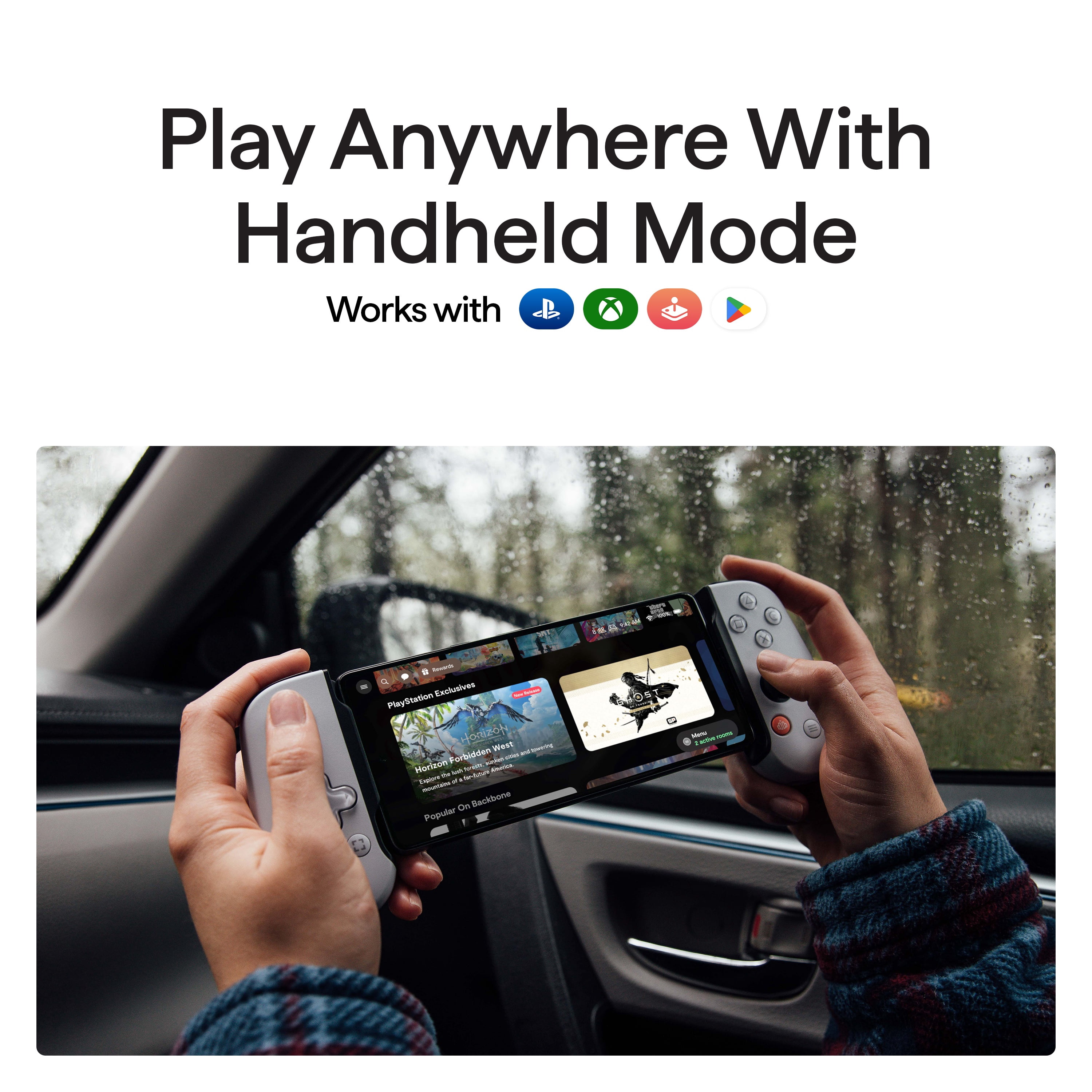 Backbone One Mobile Gaming Controller (PlayStation Edition, USB-C) for Android and iPhone 15/16 Series (White) aa8x4