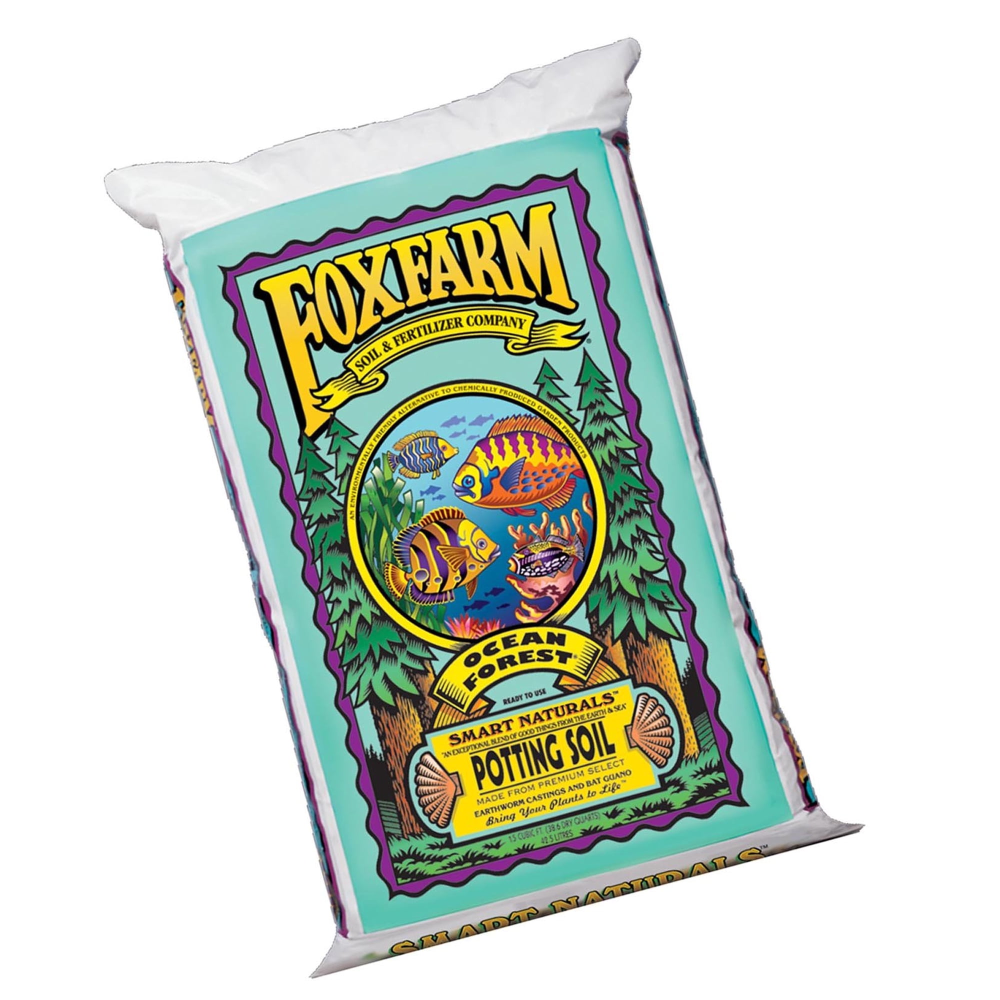 FoxFarm Ocean Forest Organic Potting Soil Mix for Indoor and Outdoor Plants (12 Quarts) gltji