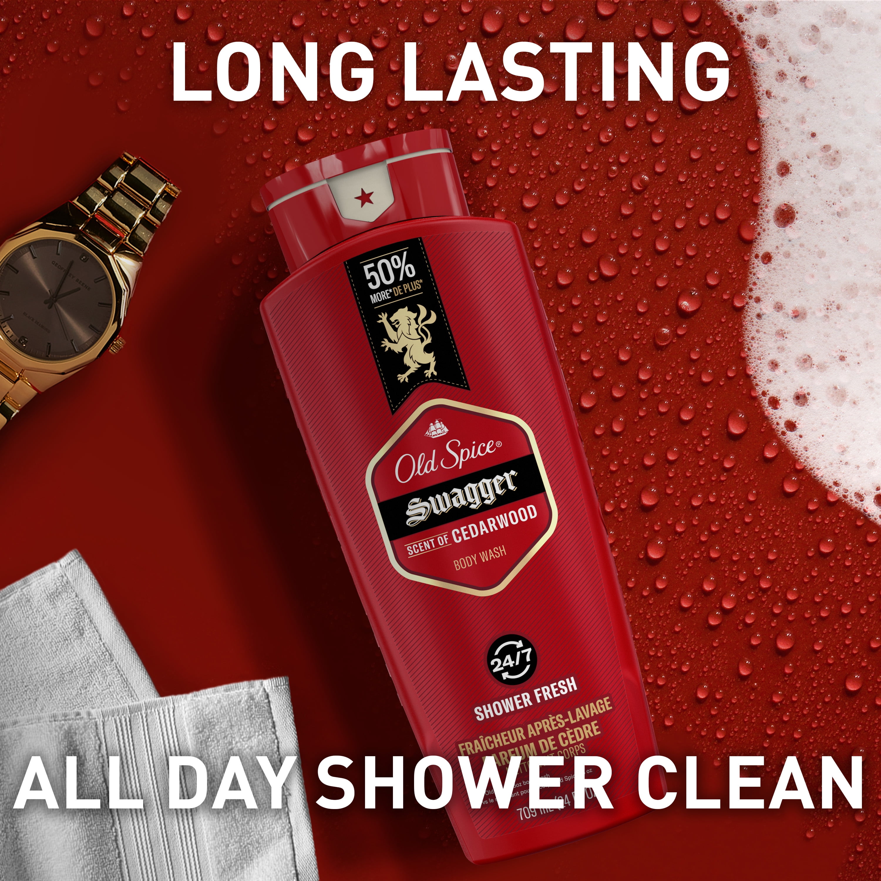 Old Spice Red Collection Swagger Scent Men's Body Wash (Red, 48 fl oz) b2cs8