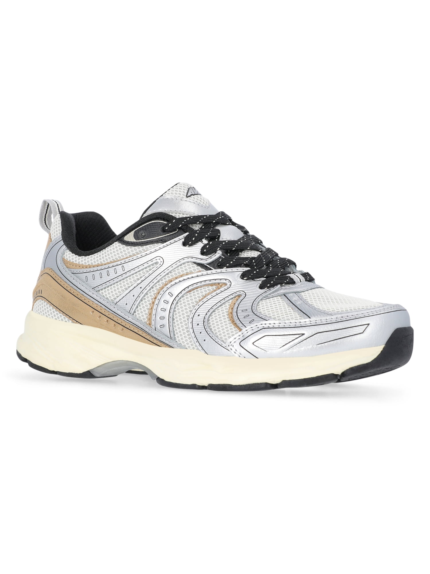 Avia Men's Impact Lace-Up Sneakers (Silver, 10 US) deekv