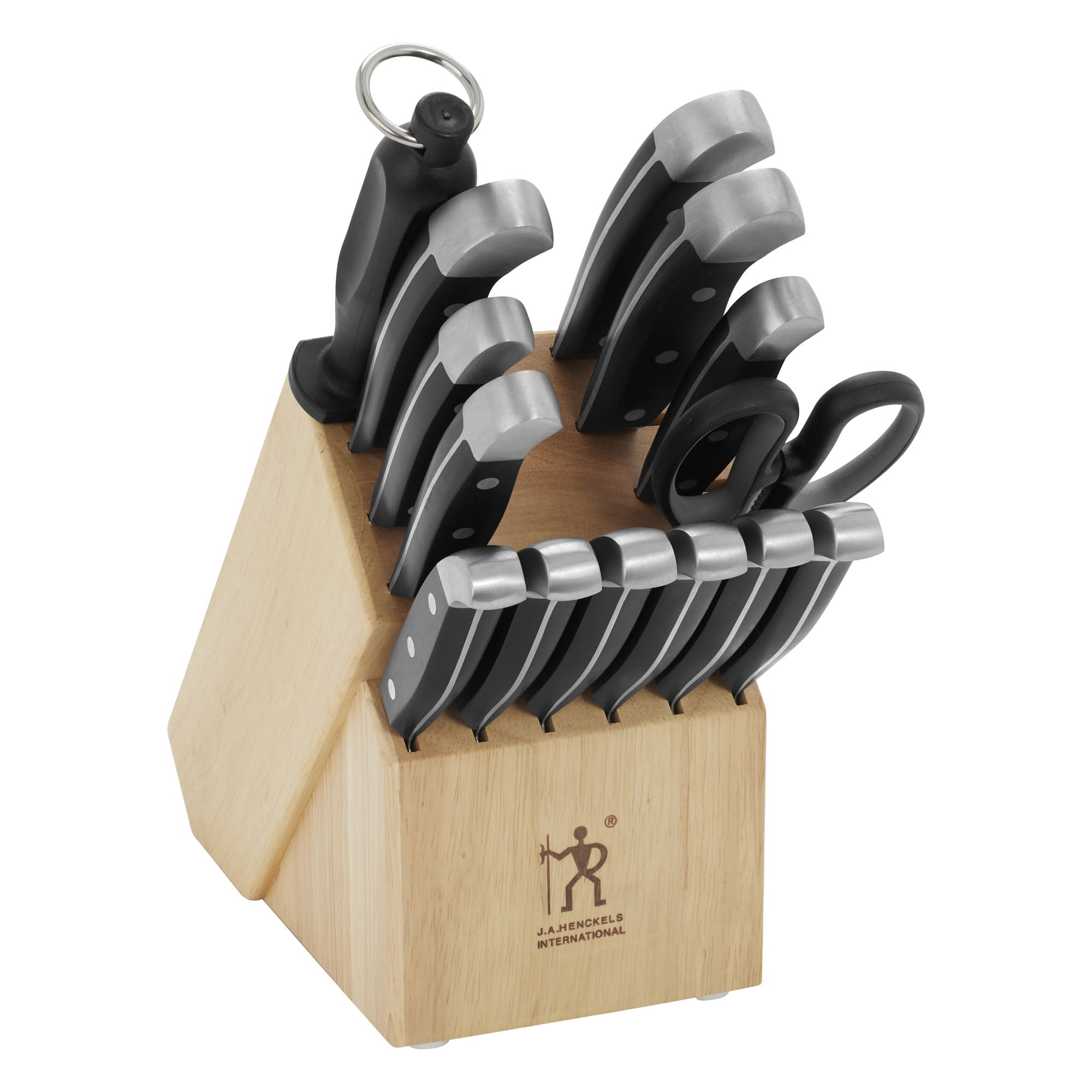 Henckels Statement Knife Block Set (15-Piece, Black) ivwa5