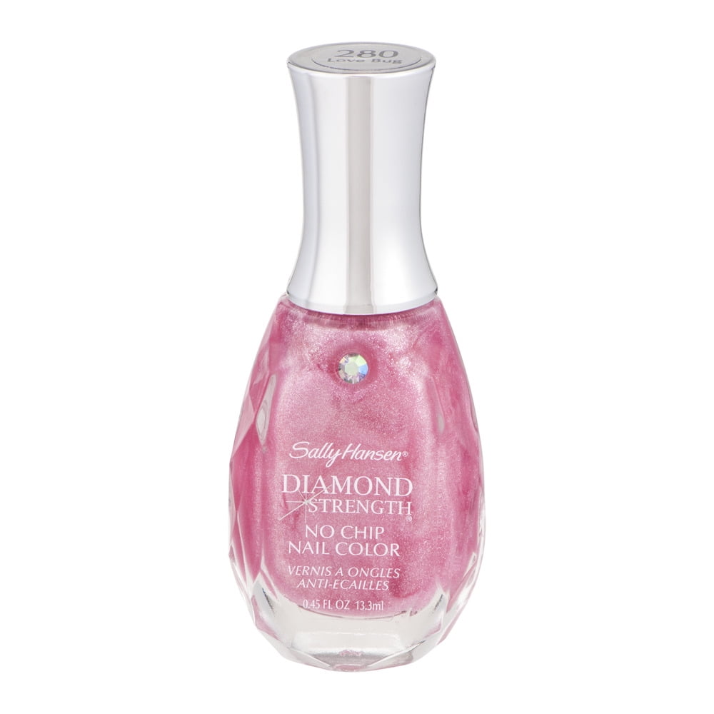 Sally Hansen Diamond Strength No Chip Nail Polish, Long-lasting High-shine Finish (Love Bug, 0.45 fl oz) vjl3d