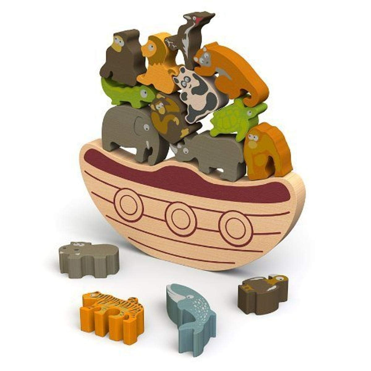 Continuum Games Endangered Animals Boat Puzzle Game (Assorted, 1 Pack) febvz