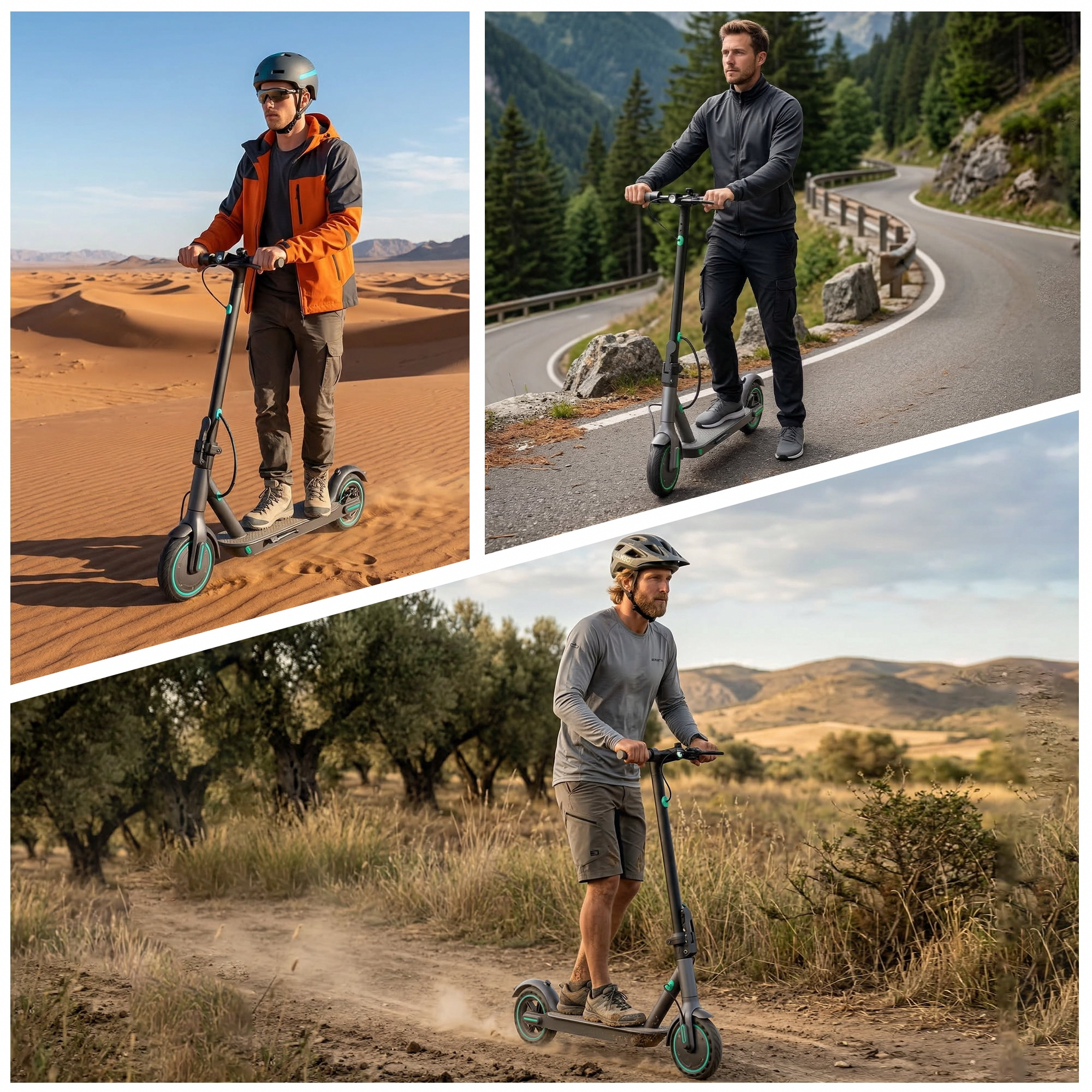 Keemigo Electric Scooter for Adults, Foldable Portable Commuter E-Scooter, 350W Motor, 19mph Max Speed, 20 Mile Range (Blue, 8.5 in) vsk56