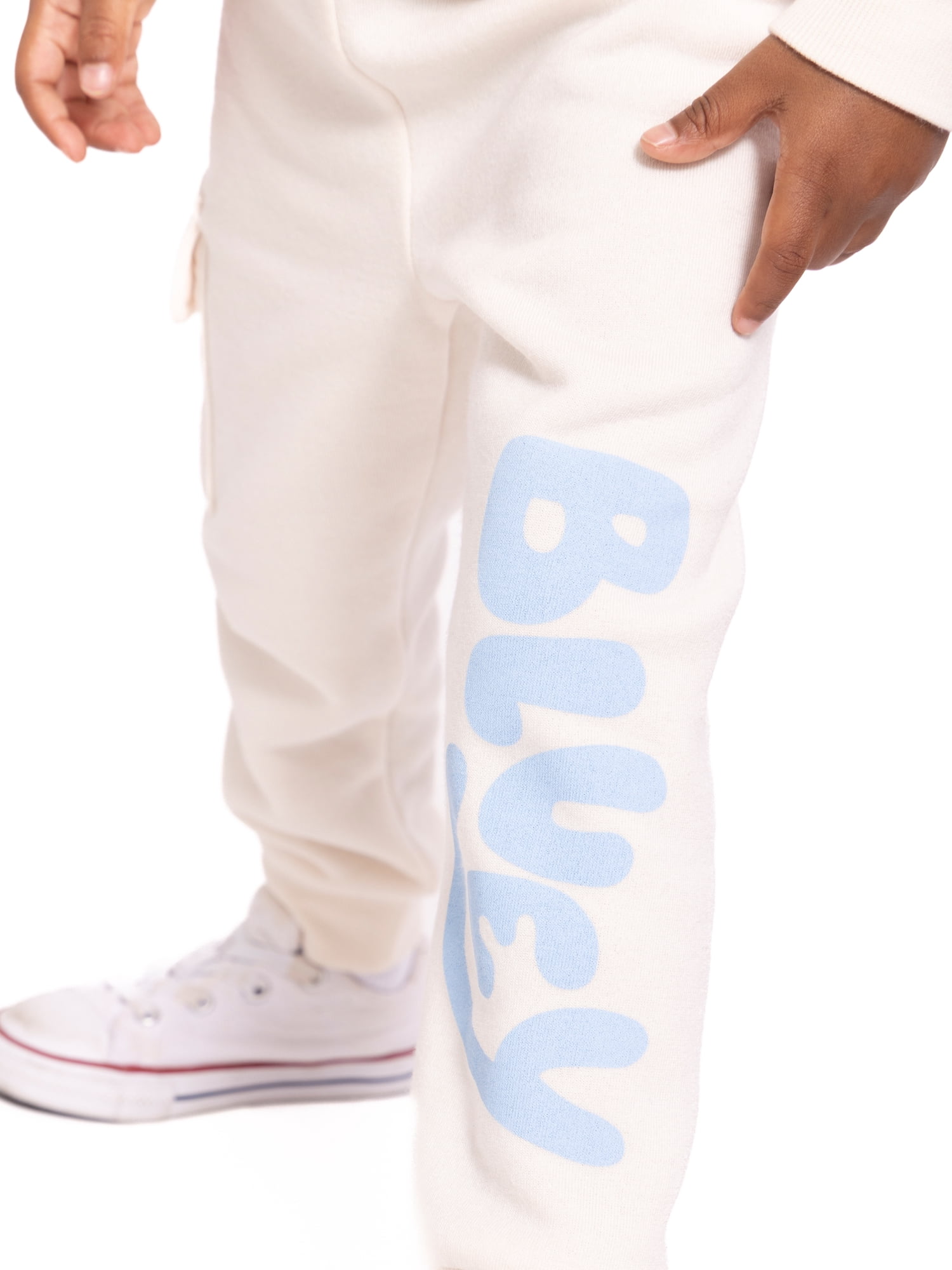 Bluey Toddler Boys' Graphic Hoodie and Jogger Pants 2-Piece Set (Grey, 5T) e7sai