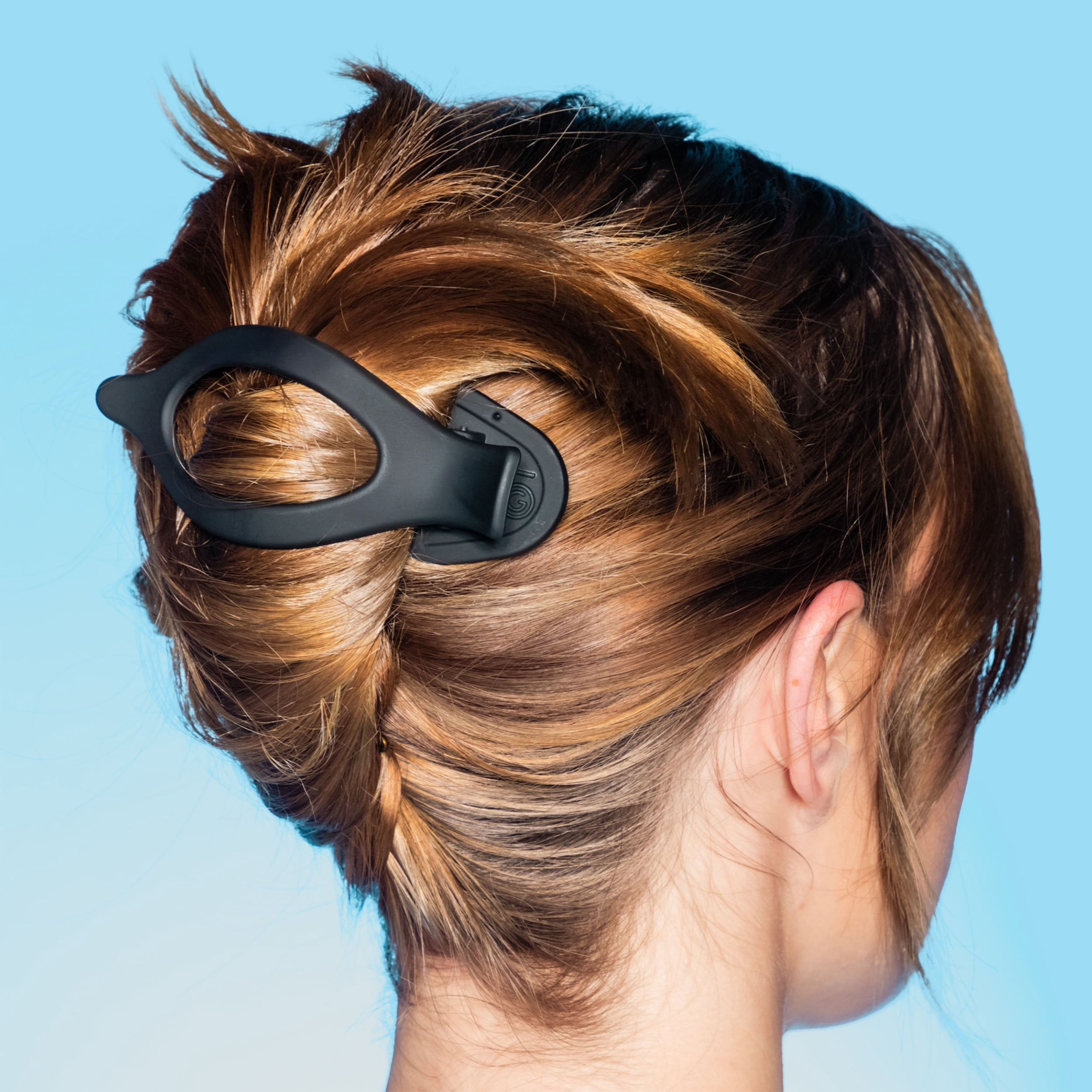 Gimme Beauty Medium Oval Lay-Flat Claw Clip (Black/Tortoise, 2 Count) zd6b6