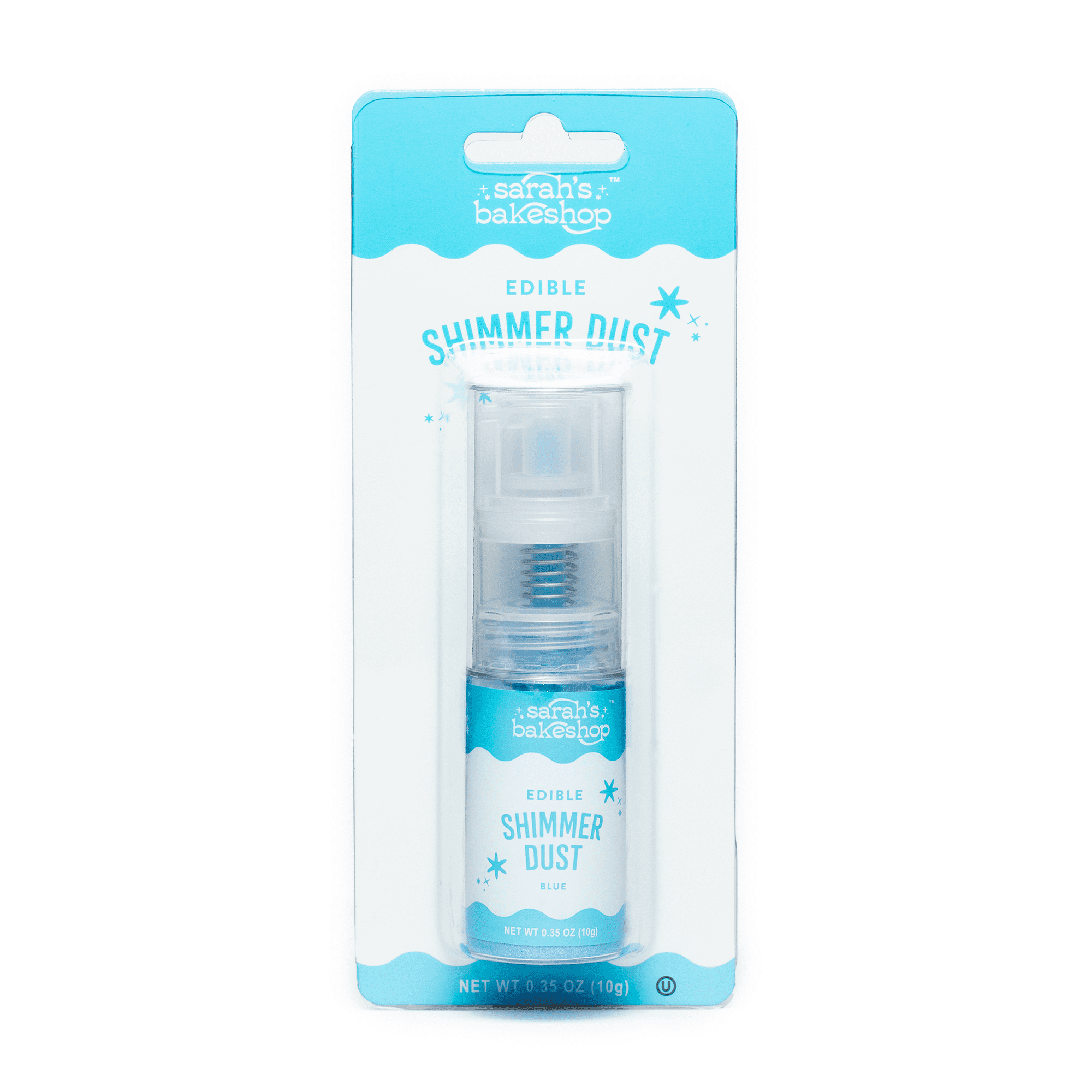 Miss Jones Baking Co. Edible Shimmer Dust for Cake Decorating (Blue, 0.35 oz) ds1wz