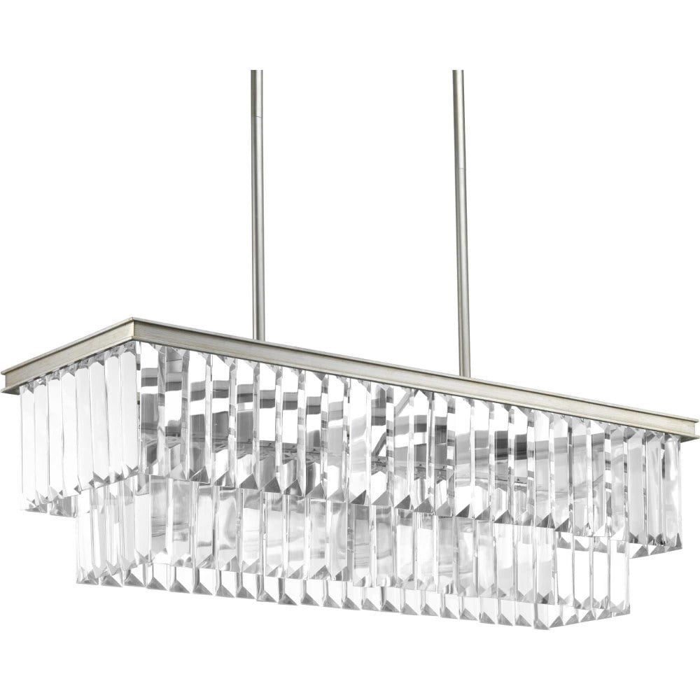 Progress Lighting Glimmer 4-Light Chandelier (Silver Ridge, 33.88 in) ft6ro