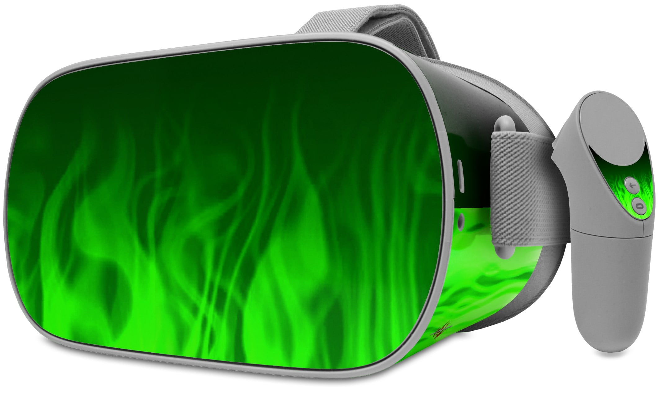 WraptorSkinz VR Headset Skin Wrap for Oculus Go (Fire Green, 1 Pack) 7m3ie