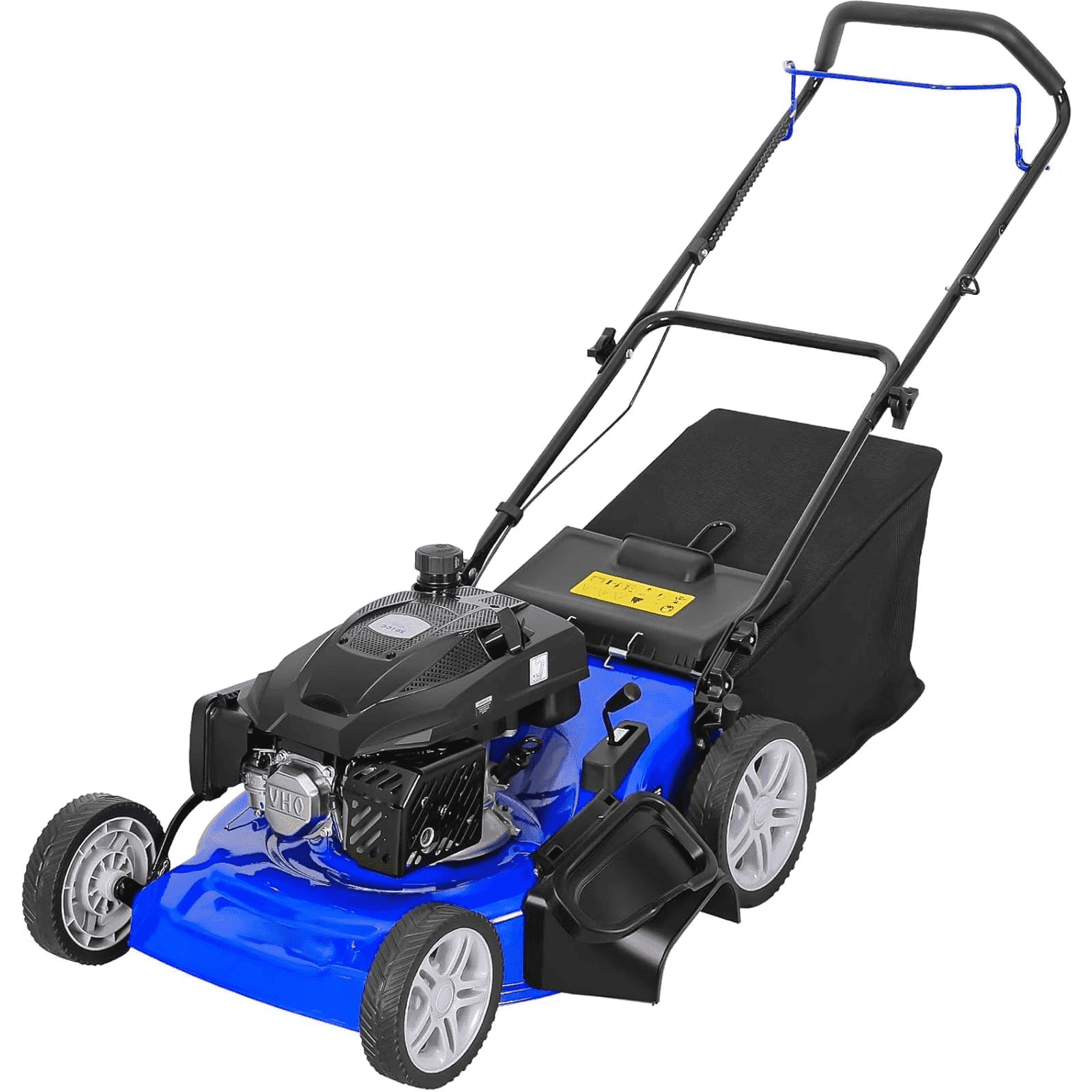 ANLIBATT 21-Inch Gas Push Lawn Mower (201cc 4-Cycle Engine, 3-in-1 Mulching & Bagging, Blue, 21 in) ji1d3