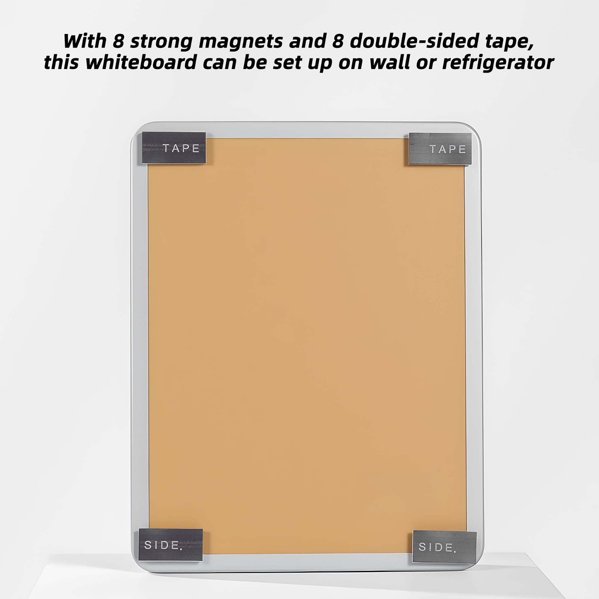 VUSIGN Magnetic Dry Erase Board Set, Small Whiteboard for Office and Home (White, 11 in x 14 in, 2 Pack) 625xf