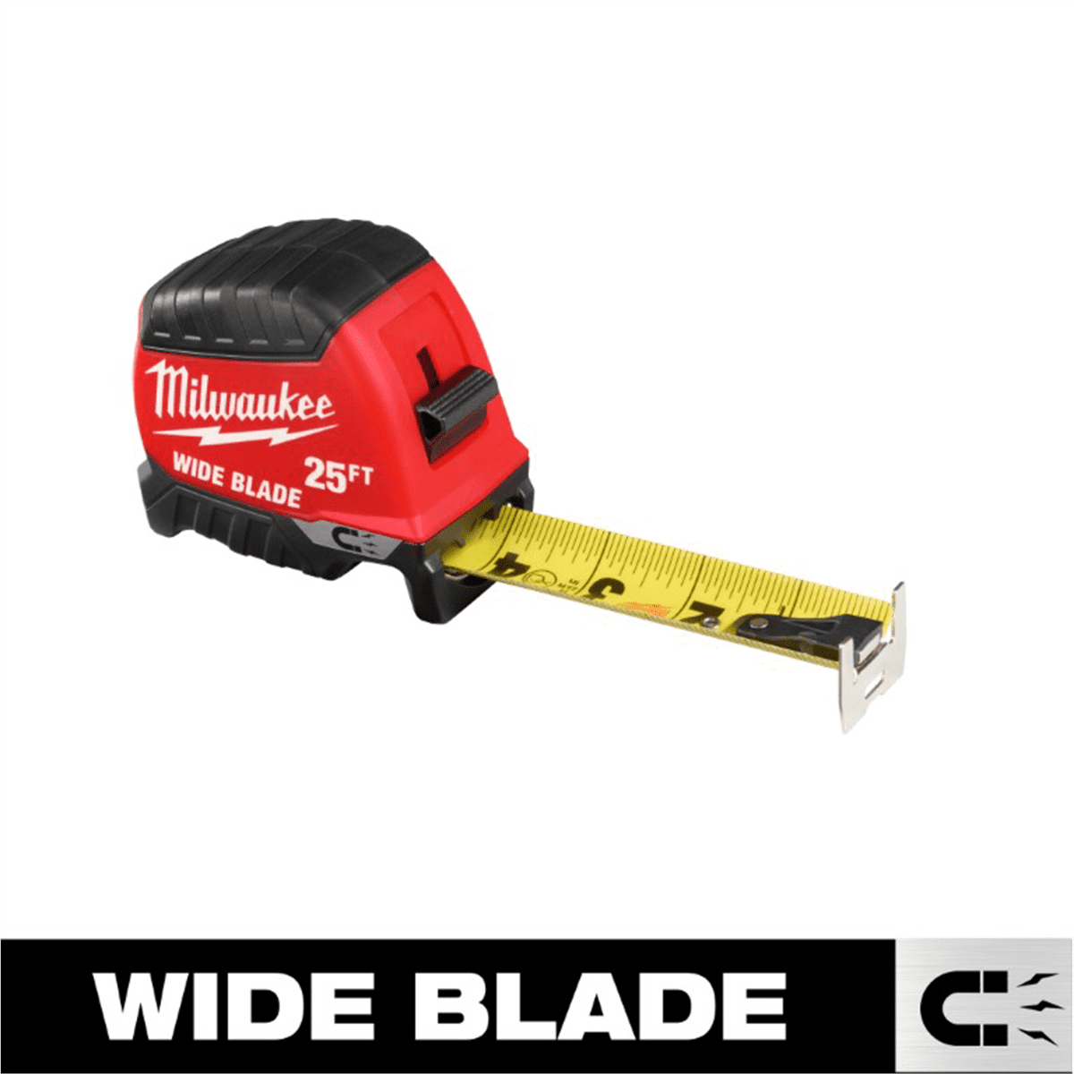 Milwaukee Auto-Lock Tape Measure, Heavy-Duty Professional Measuring Tool (Black, 25 ft) f3aug
