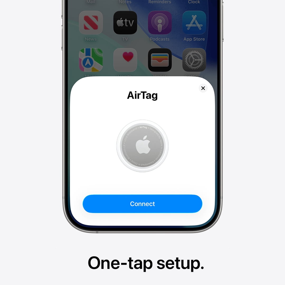 Apple AirTag (2nd Generation) Item Tracker with Precision Finding and Enhanced Speaker (Silver, 1 Pack) y1cf4