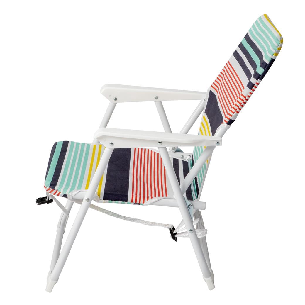 EDOEMSE Portable Folding Beach Chair for Kids and Adults, Lightweight Outdoor Camping Seat with Durable Iron Frame (Multi-Color, 22 x 23.6 x 24.8 in) s52s9