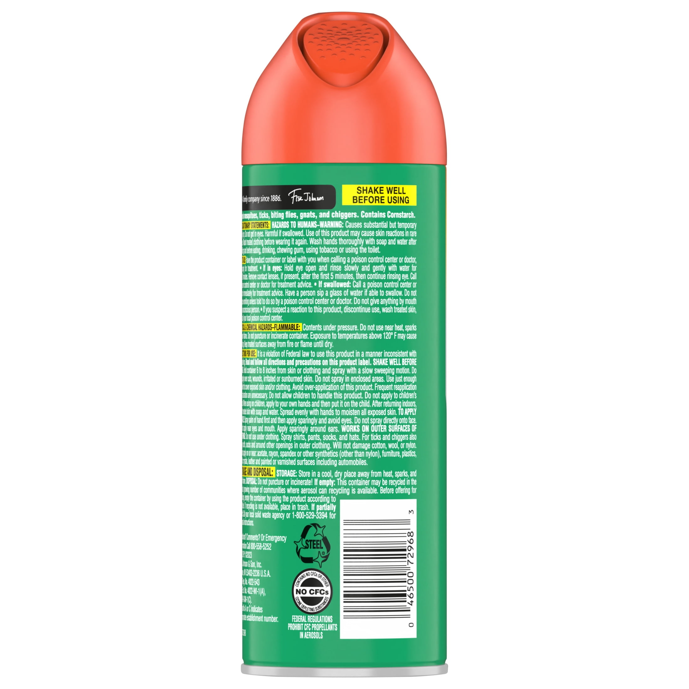 OFF! Backyard FamilyCare Smooth & Dry Mosquito Repellent, Non-Greasy Insect Spray (6 oz) 05vh6