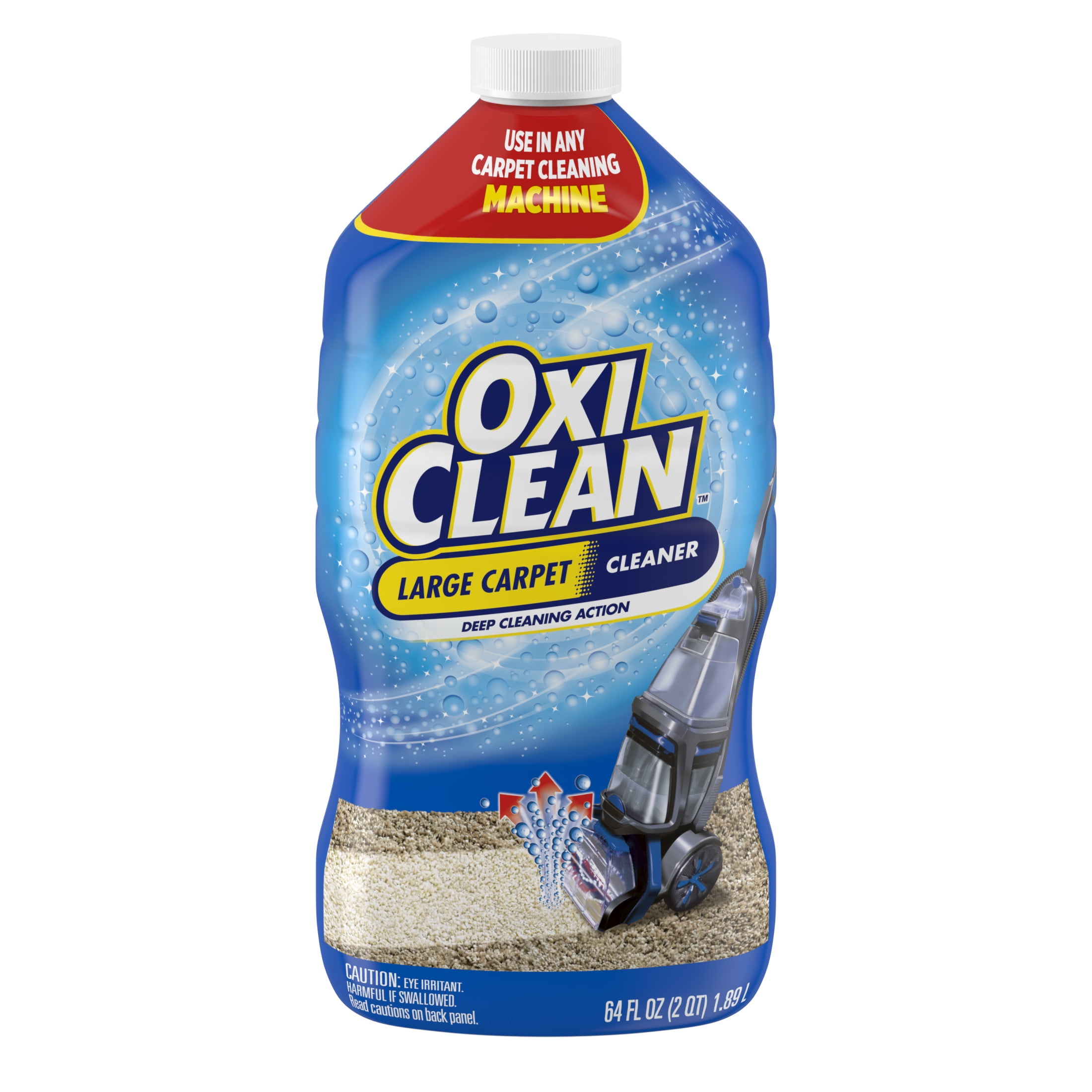 OxiClean Carpet Cleaner Liquid Solution for Steam Cleaning Machines (64 fl oz) o843f