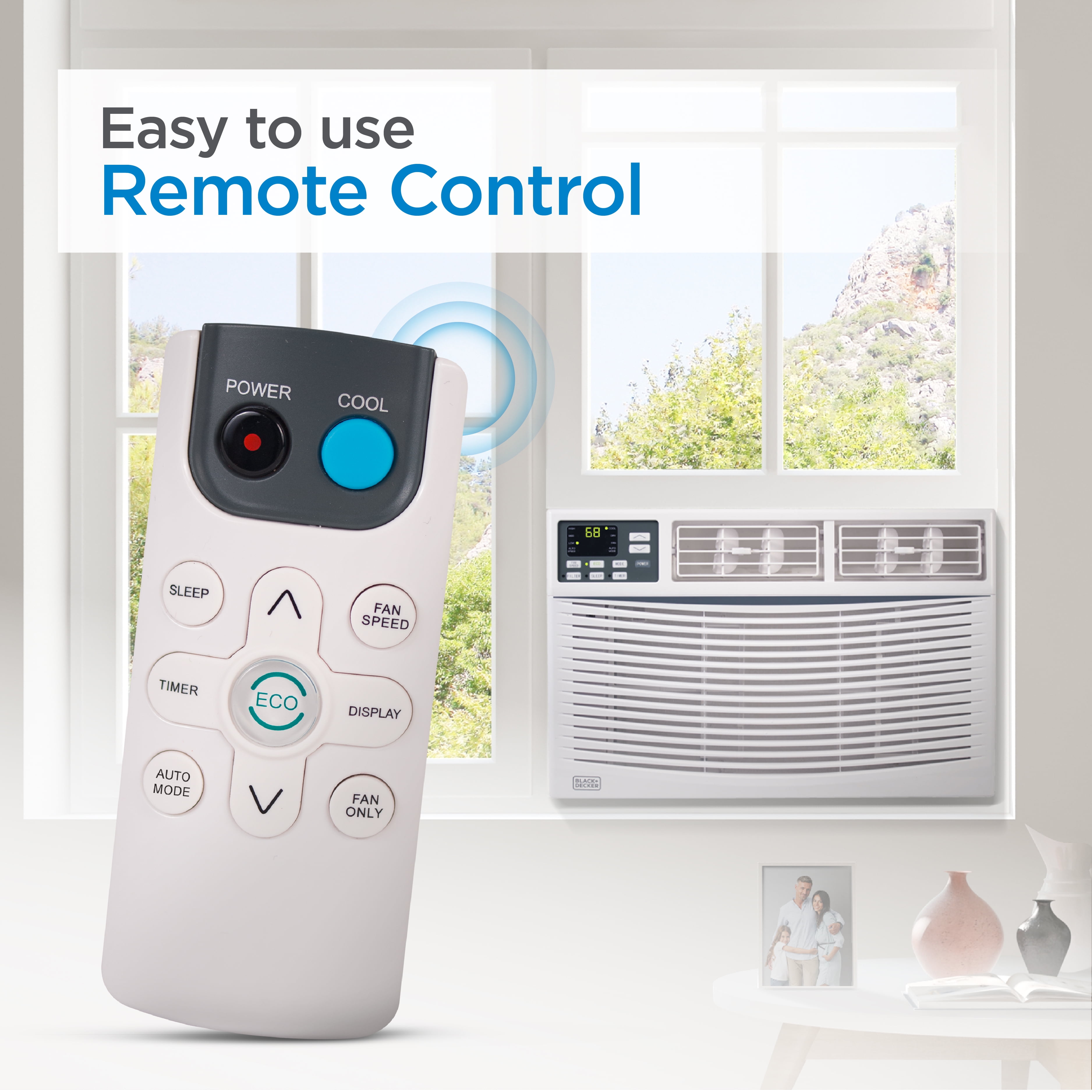 BLACK+DECKER 10,000 BTU Window Air Conditioner (White, 450 Sq Ft Coverage) 5ibq6