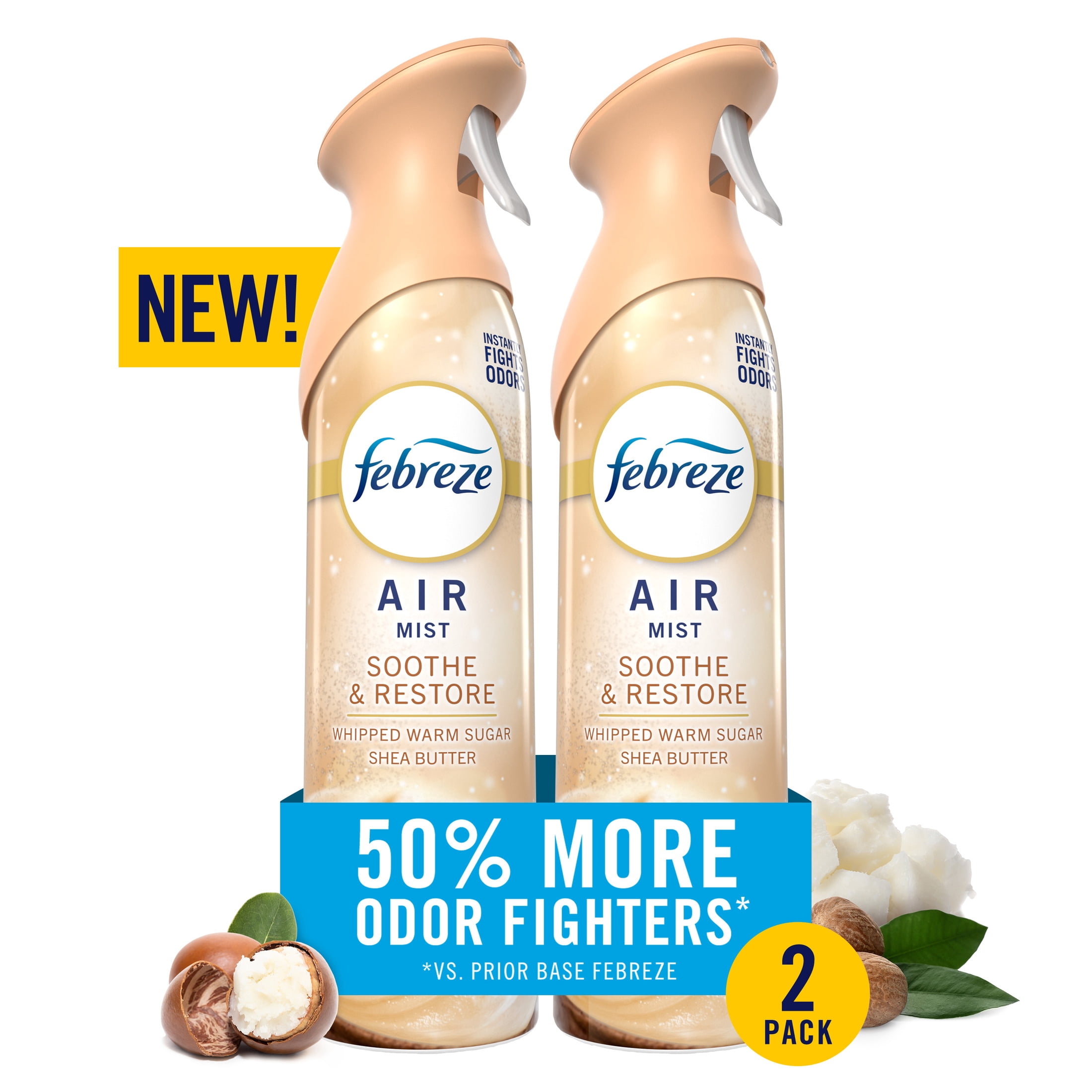 Febreze Air Freshener Spray, Soothe & Restore, Odor Eliminator (8.1 oz, 2 Count) oxczp