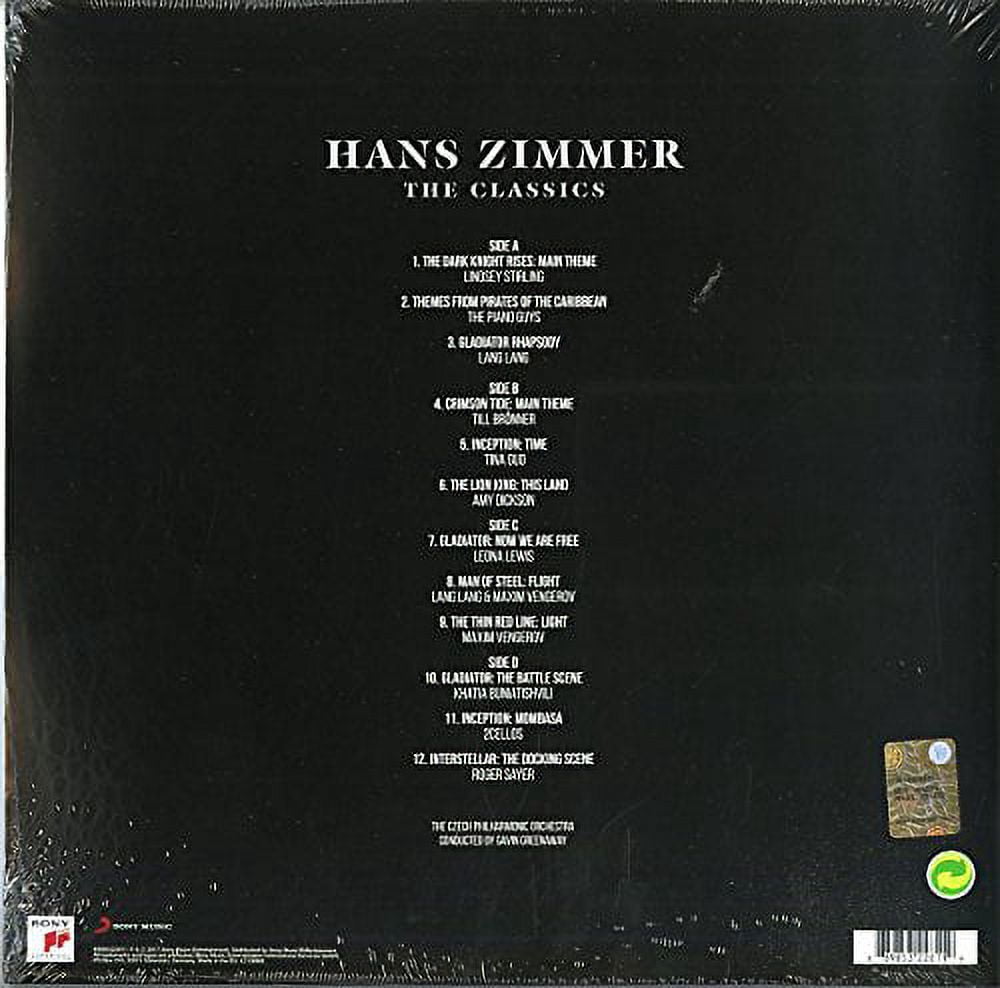 Sony Pictures Entertainment Hans Zimmer The Classics Vinyl Record (Double LP) z3e61