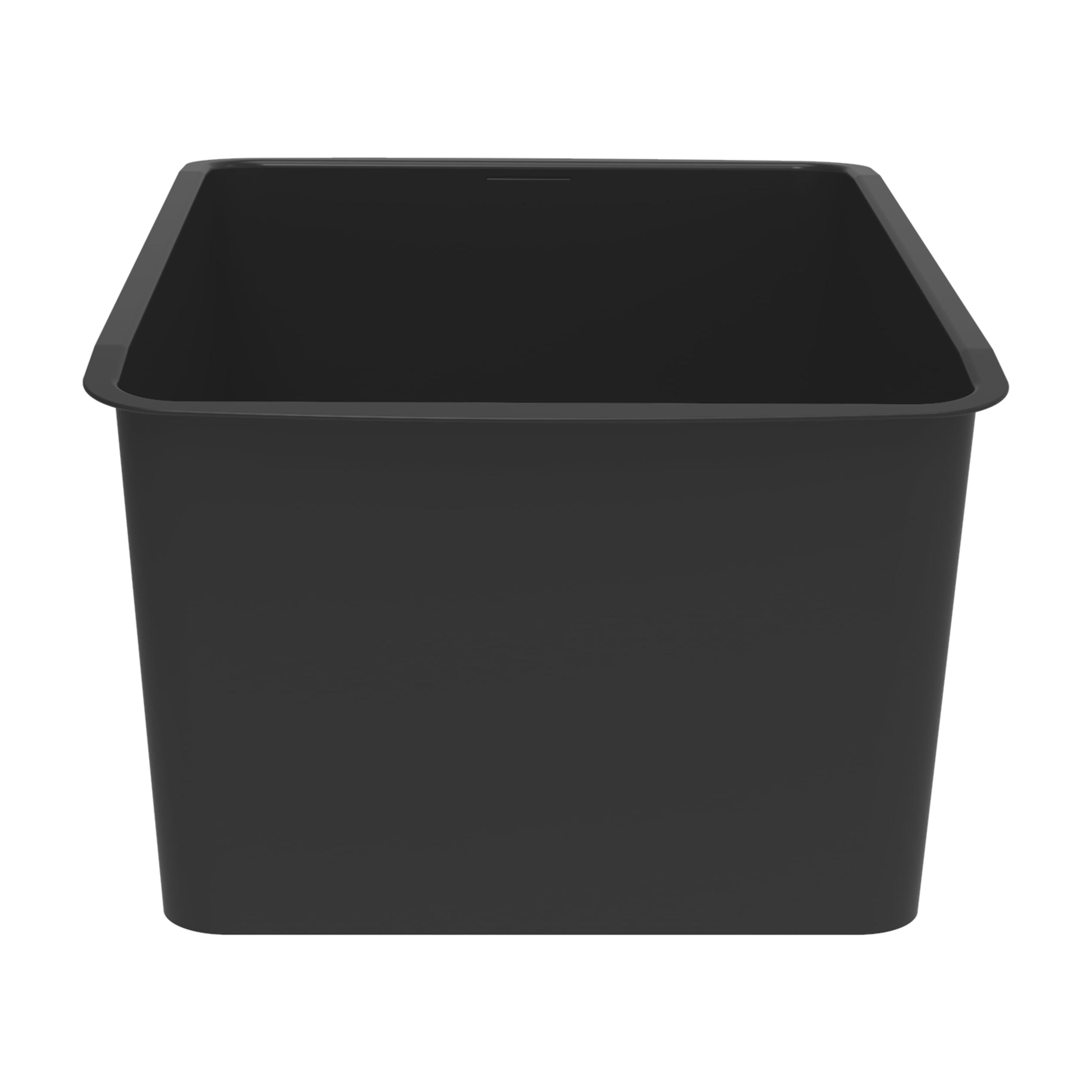 Pen+Gear Cubby Bin Storage Organizer for Classroom and Home (Black, 12.27 x 7.96 x 5.12 in) b0bxq