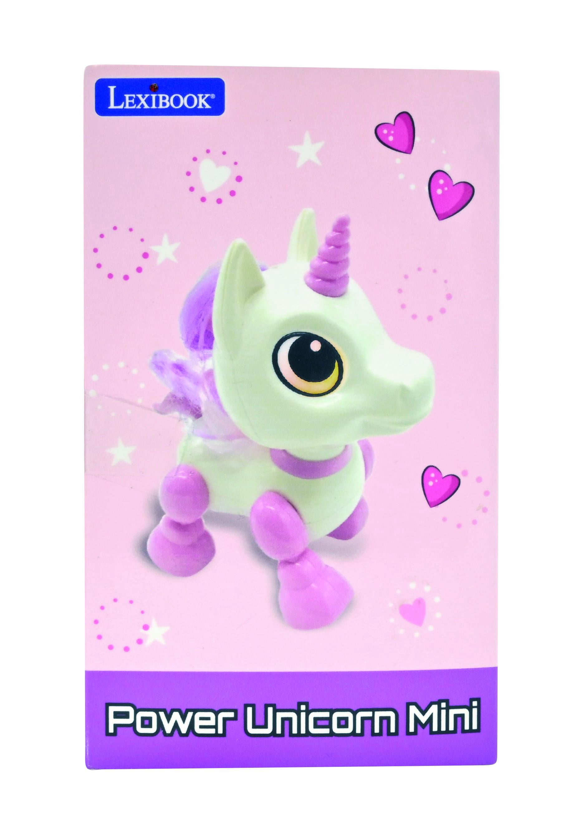 Lexibook Power Unicorn Mini Interactive Robot Toy with Light and Sound Effects (Pink) 0uwq3