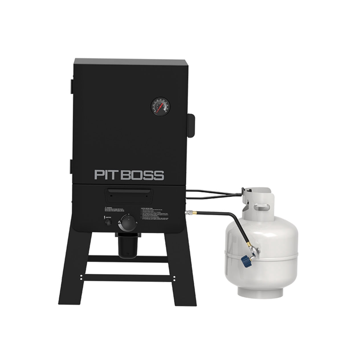 Pit Boss 30 in Gas Vertical Smoker with 983 sq in Cooking Surface (Black, 30 in) iym9h