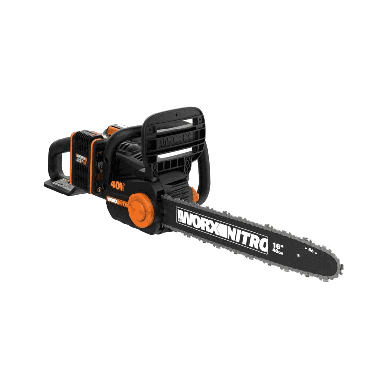 Worx Nitro WG385.1 40V Cordless Chainsaw with Brushless Motor and PowerShare Battery System (Black, 16 in) goucy