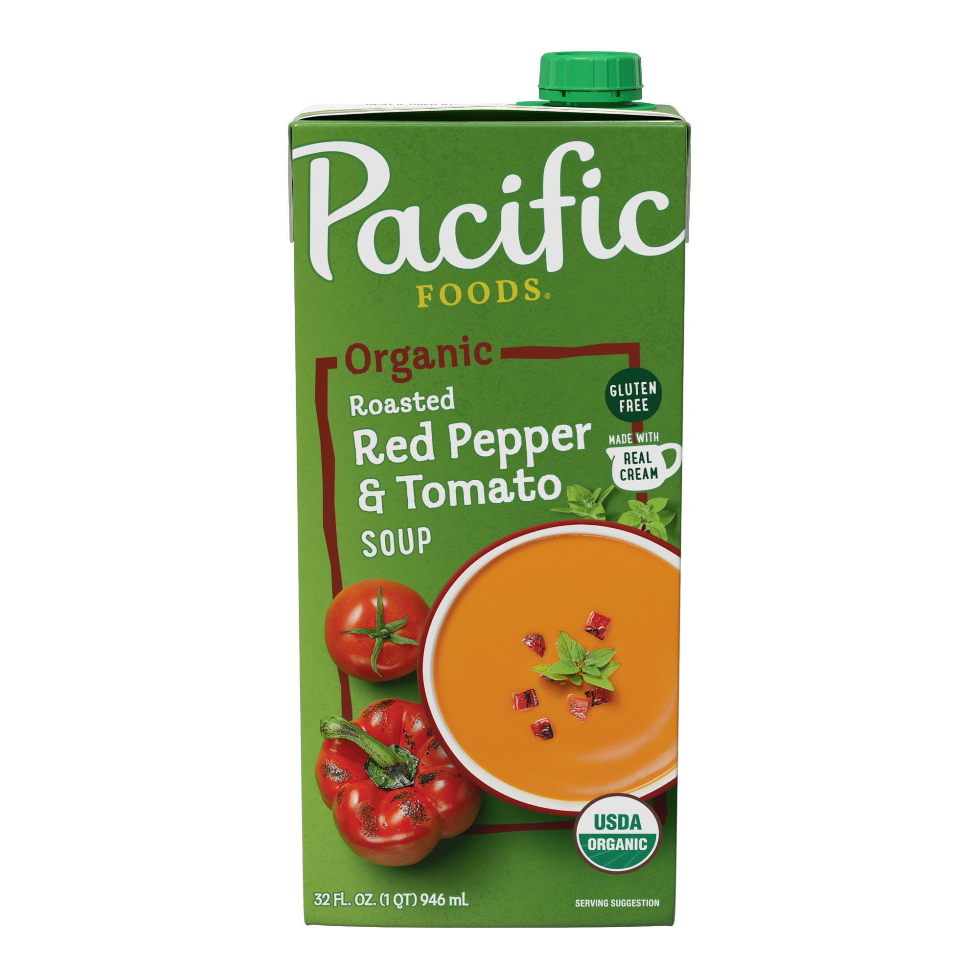 Pacific Foods Organic Roasted Red Pepper and Tomato Soup (Red, 32 oz) tp2rn